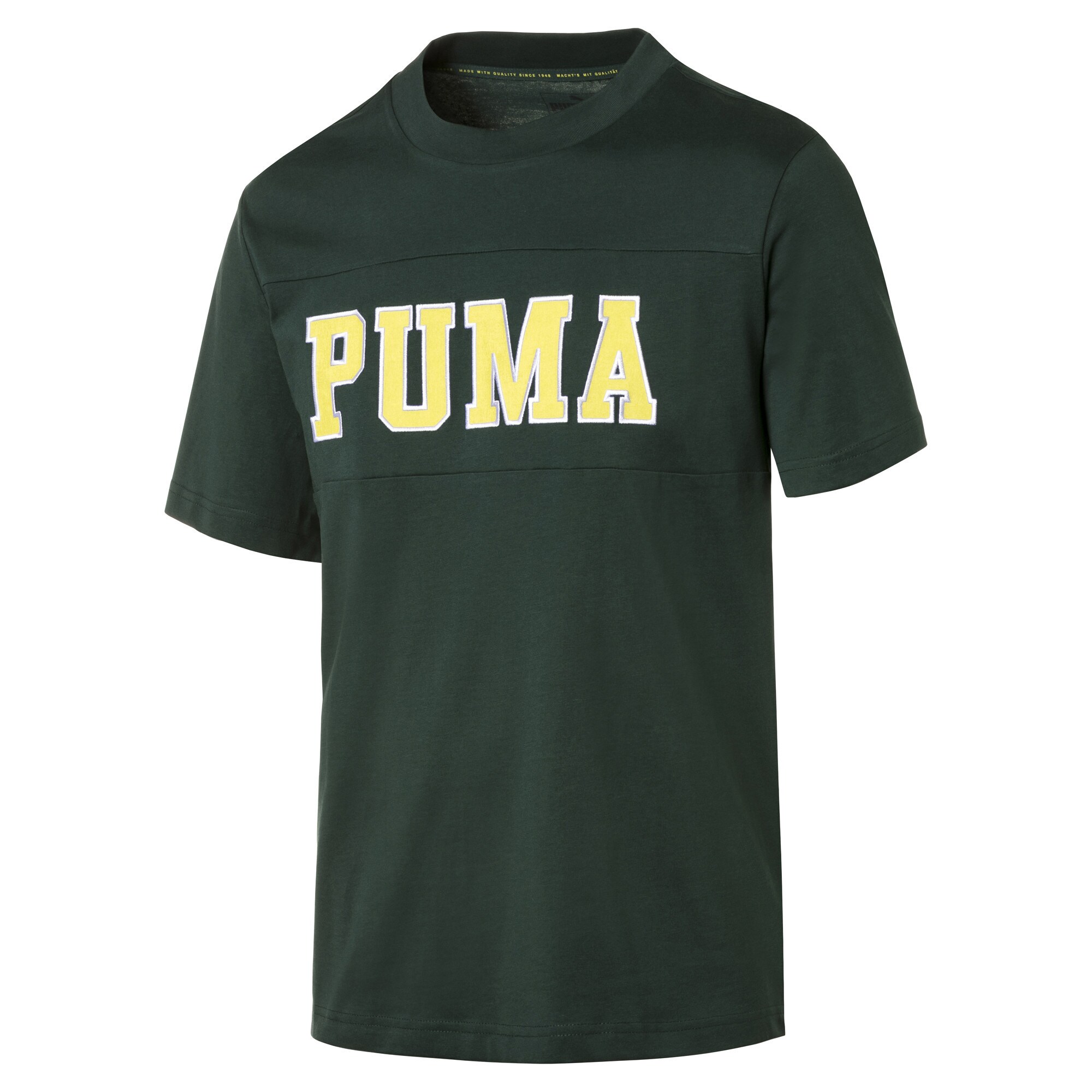 PUMA T-Shirt hellgelb / tanne