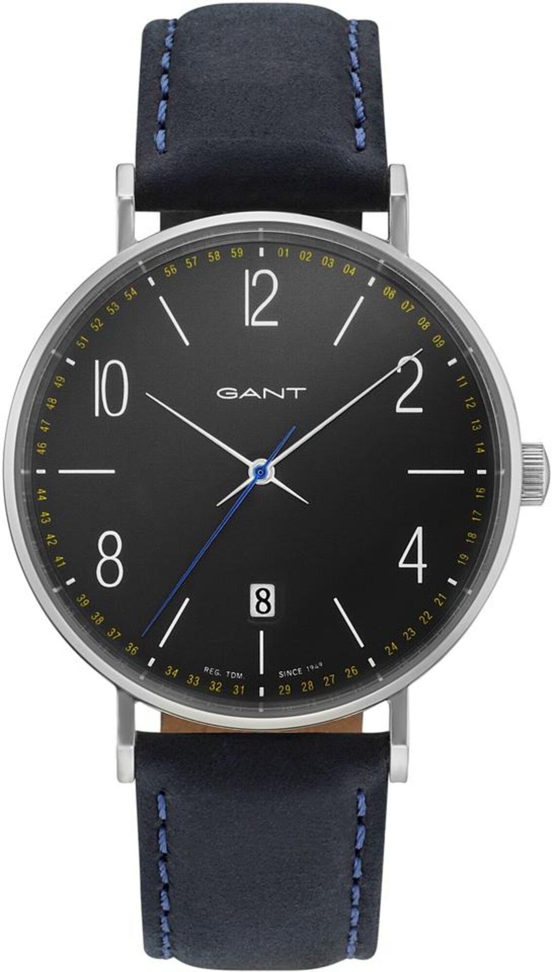GANT Quarzuhr DETROIT, GT034003 dunkelblau / schwarz / silber / weiß