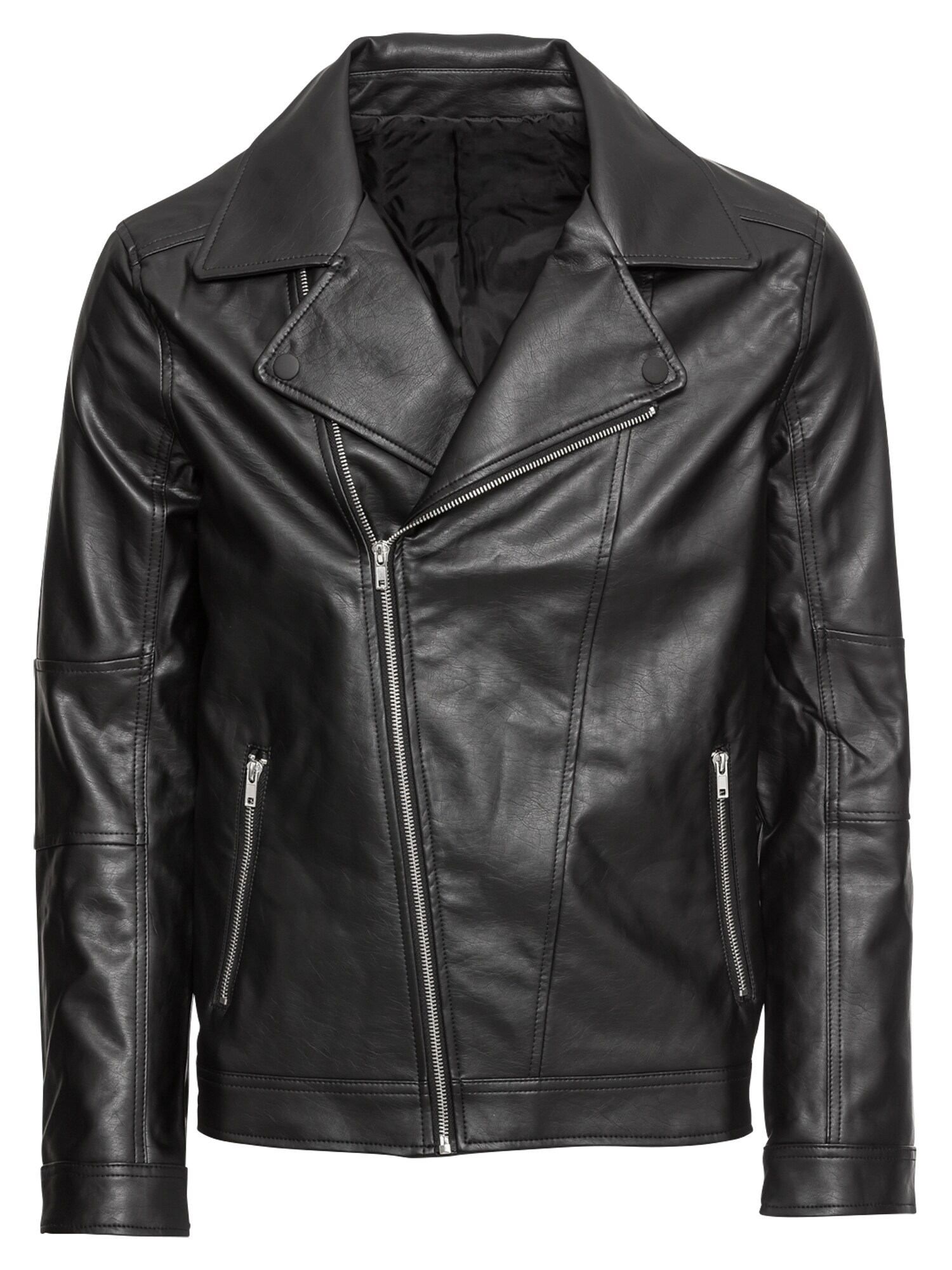 KIOMI Lederjacke FOSTER BIKER JACKET schwarz