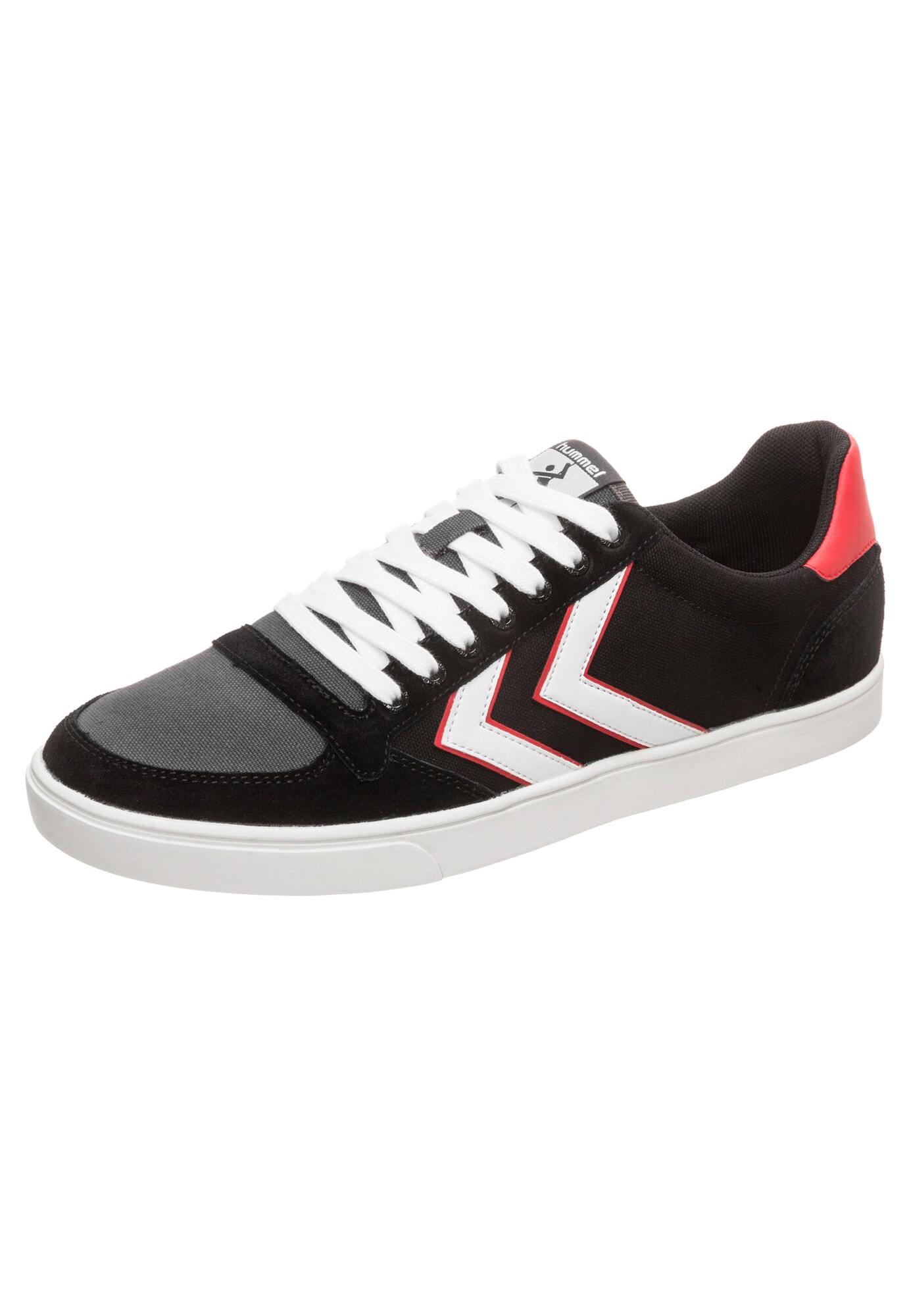 Hummel Sneaker ''''Slimmer Stadil'''' weiß / hellrot / schwarz