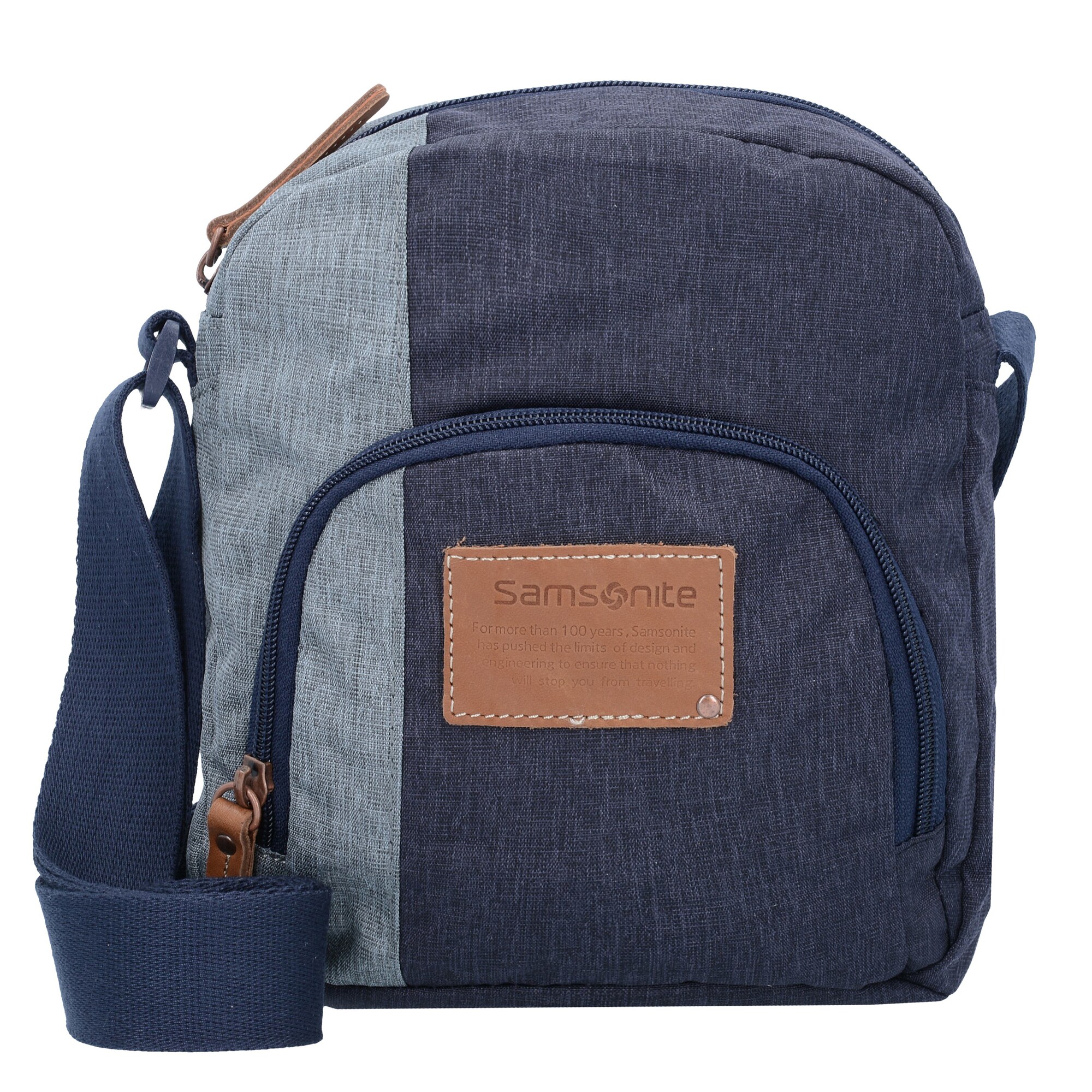 SAMSONITE Umhängetasche ''''Rewind Natural'''' blau / hellblau