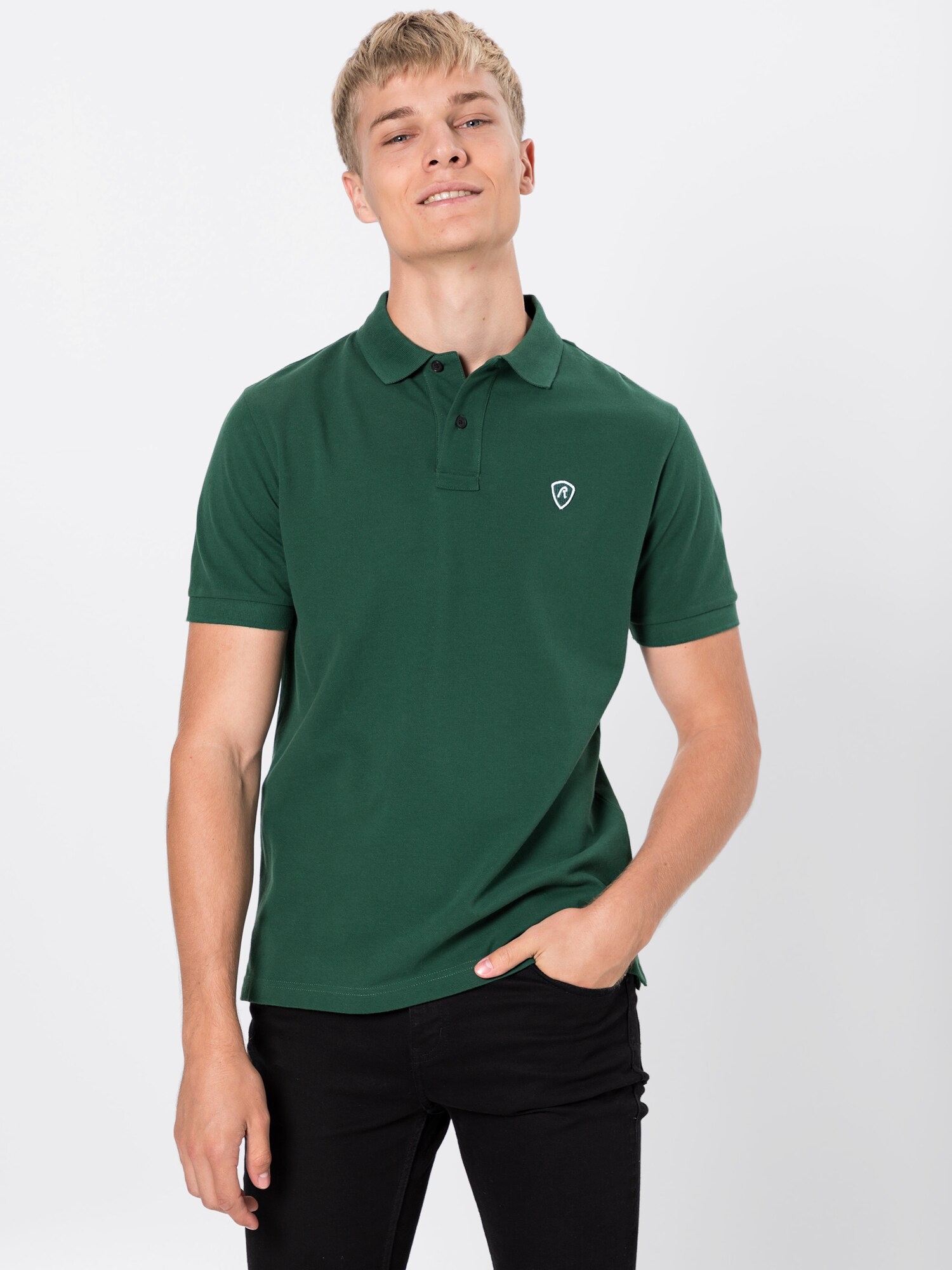 REPLAY Poloshirt dunkelgrün