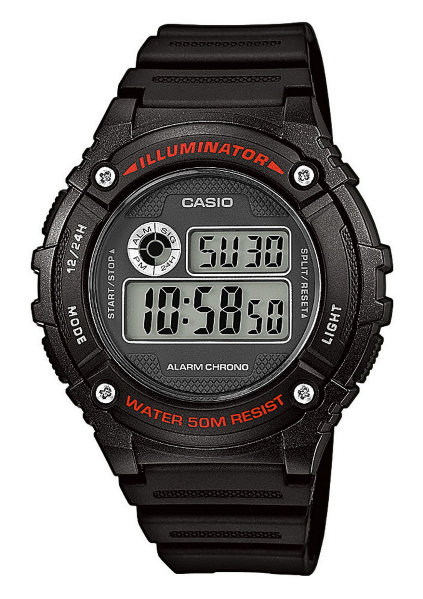 CASIO Chronograph schwarz