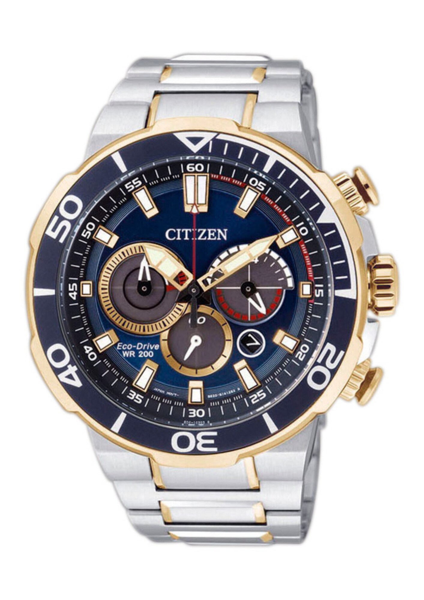 CITIZEN Chronograph, ''CA4254-53L'' marine / gold / silber