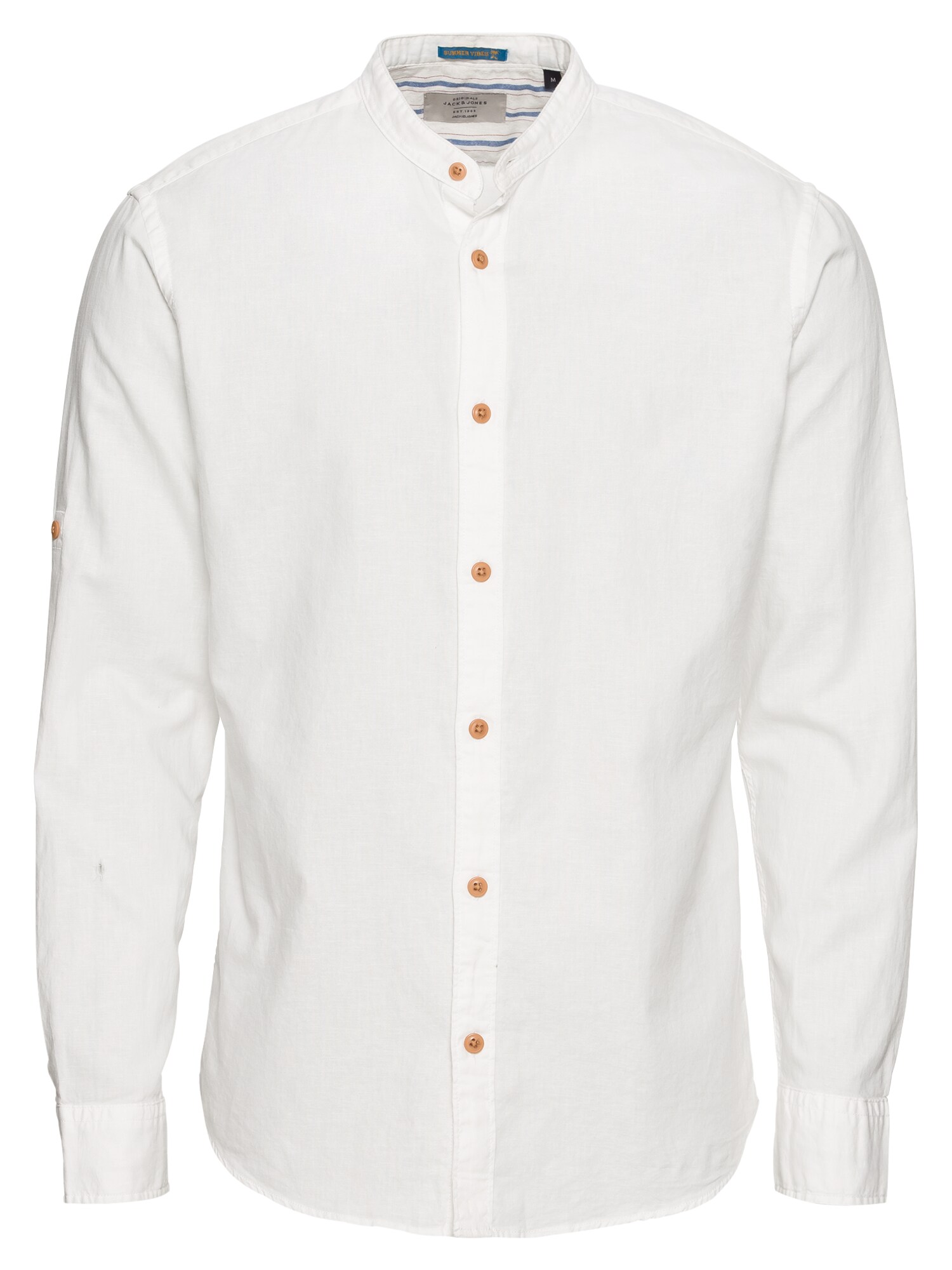 JACK & JONES Hemd JORSPRINGFIELD LS SHIRT weiß