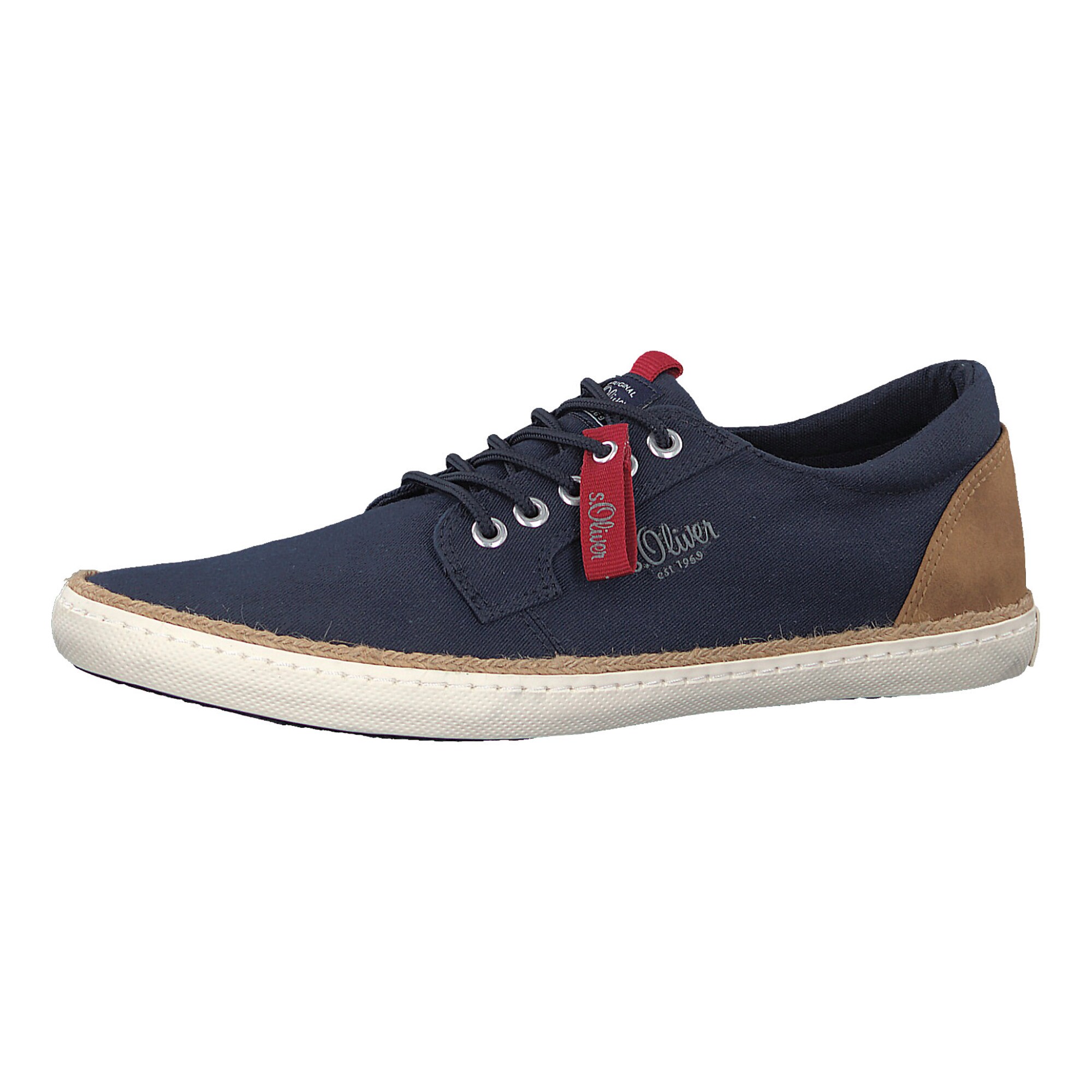 S.Oliver RED LABEL Schnürschuh navy / braun / rot / weiß