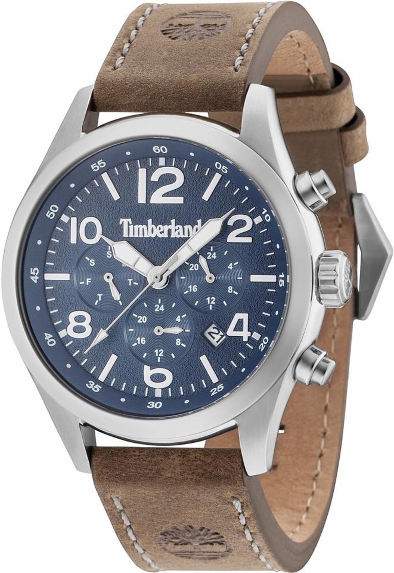 TIMBERLAND Multifunktionsuhr ASHMONT, TBL.15249JS.03 blau / braun