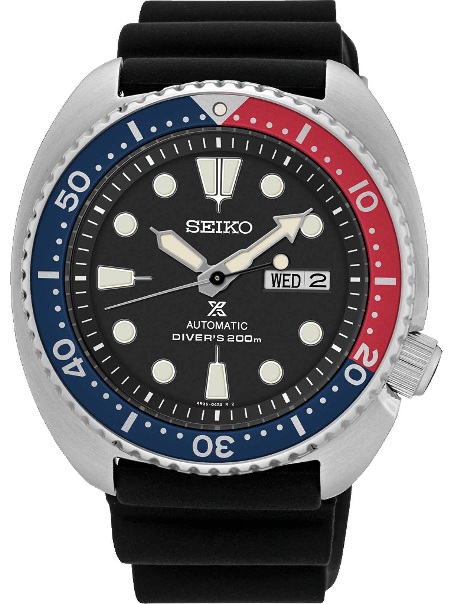 SEIKO Uhr ''''Automatik'''' saphir / hellrot / schwarz / silber