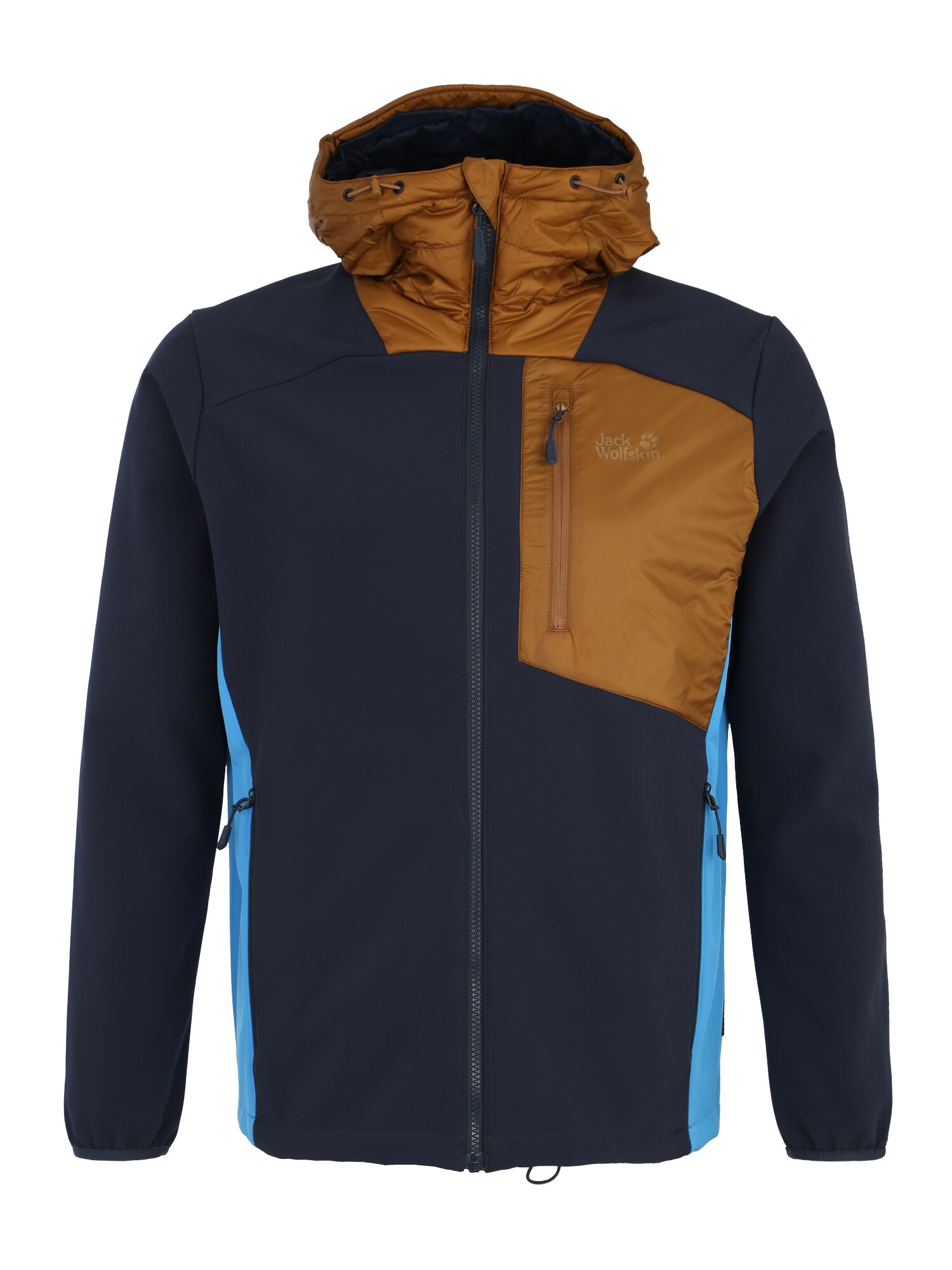 JACK WOLFSKIN Sport-Jacke 365 MILLENIUM M dunkelblau / braun