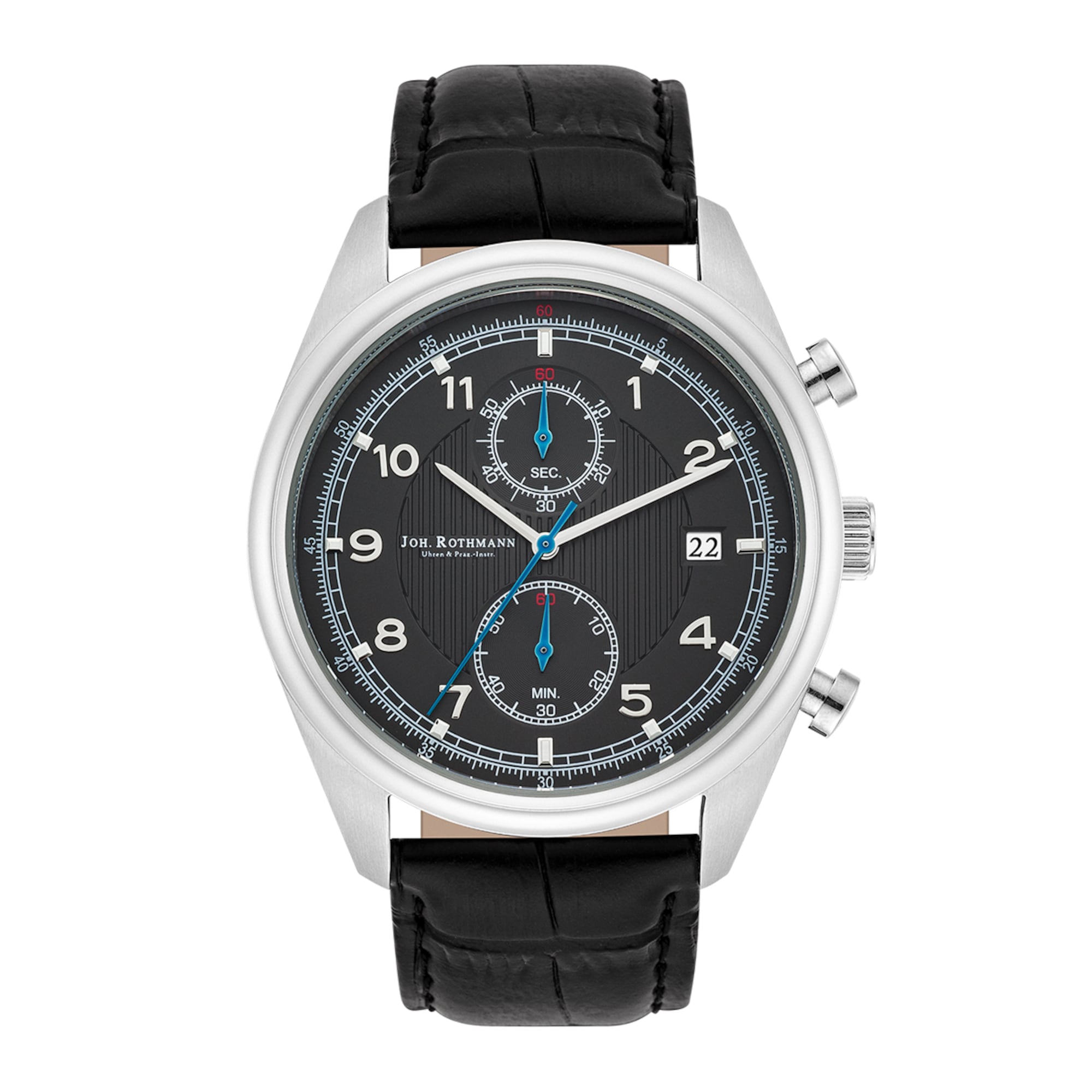 Johan Rothmann Sigurd Chronograph schwarz / silber