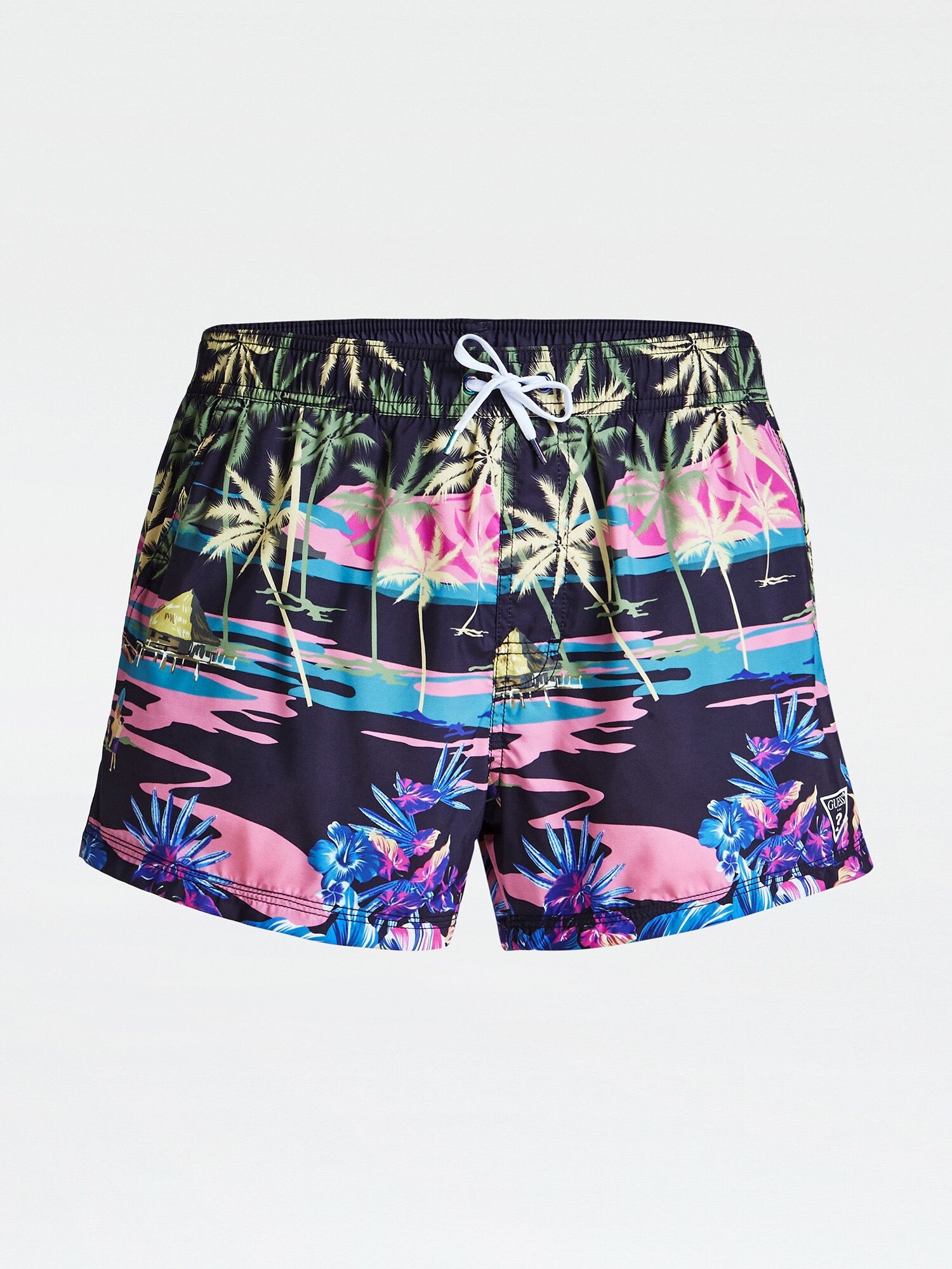 GUESS Badeshorts navy / mischfarben