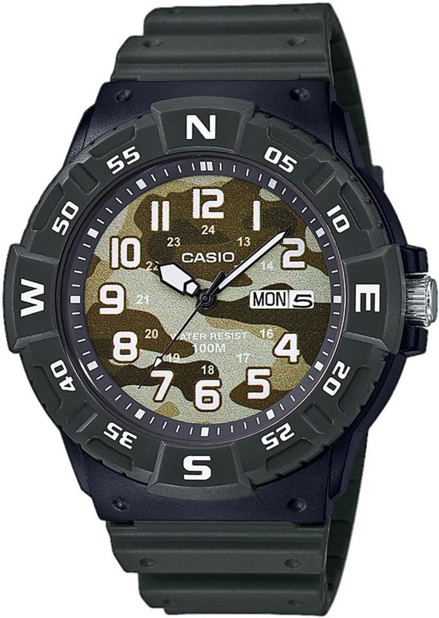 CASIO Quarzuhr ''''MRW-220HCM-3BVEF'''' oliv / dunkelgrün / schwarz