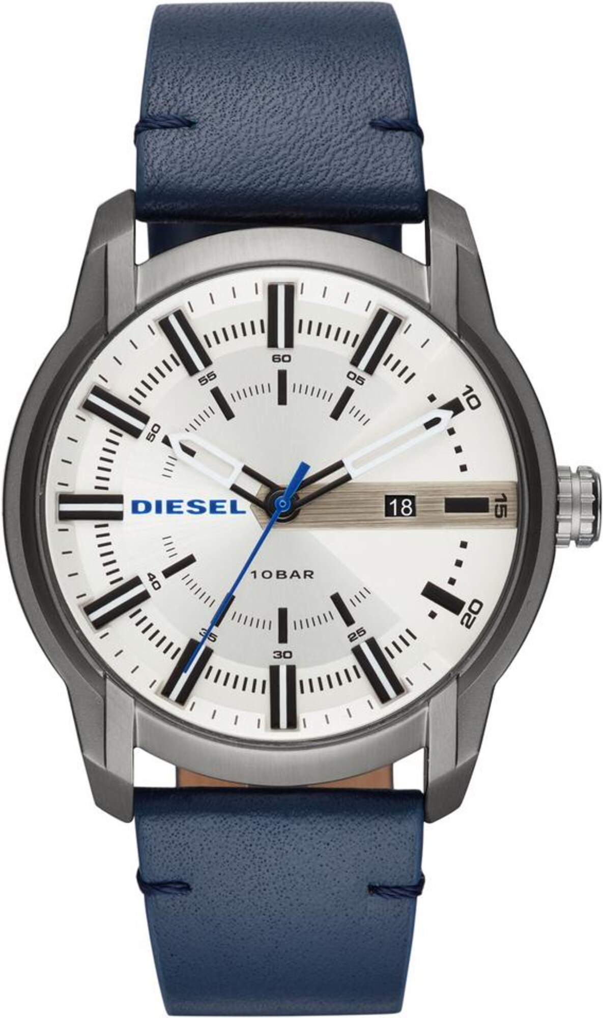 DIESEL Quarzuhr ARMBAR, DZ1866 dunkelblau