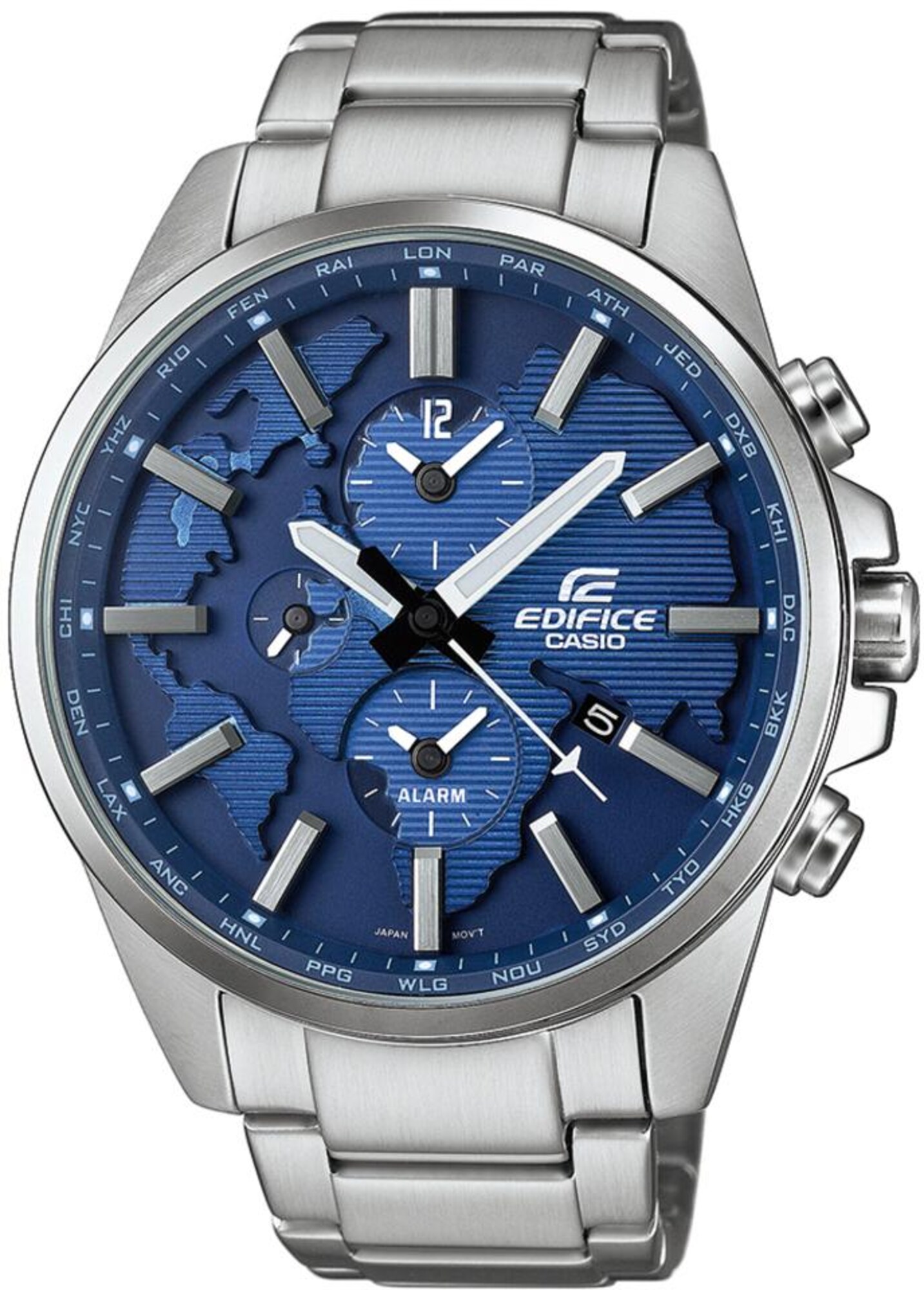 CASIO Edifice Quarzuhr »ETD-300D-2AVUEF« blau / silber