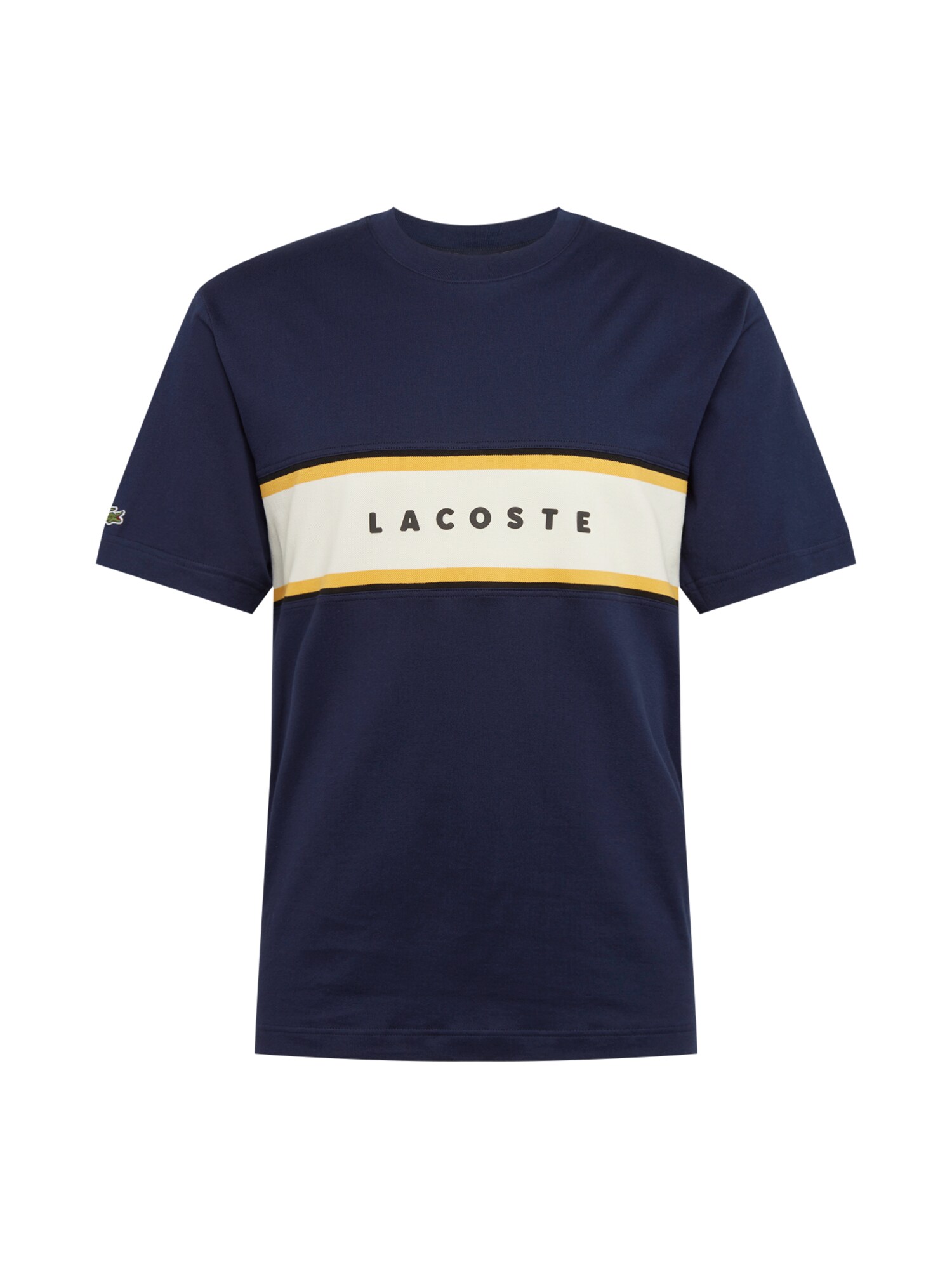LACOSTE Shirt dunkelblau / gelb / weiß
