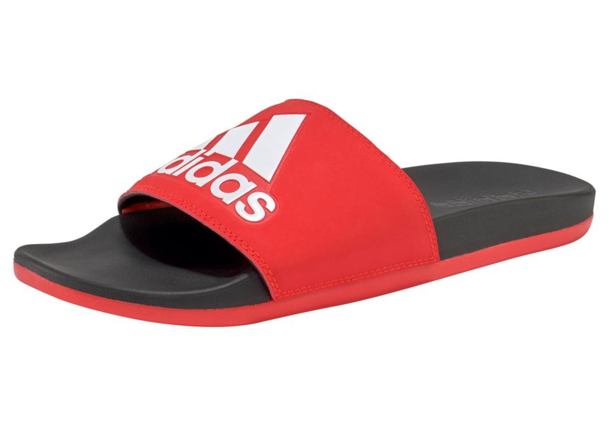 ADIDAS PERFORMANCE Badesandale ''''Adilette Comfort'''' rot / schwarz / weiß