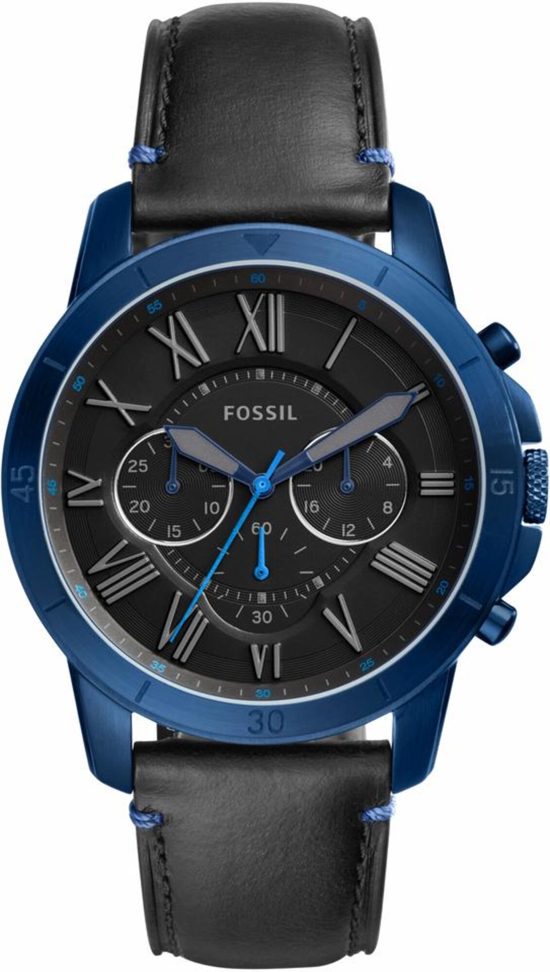 FOSSIL Chronograph GRANT SPORT, FS5342 blau / grau / schwarz