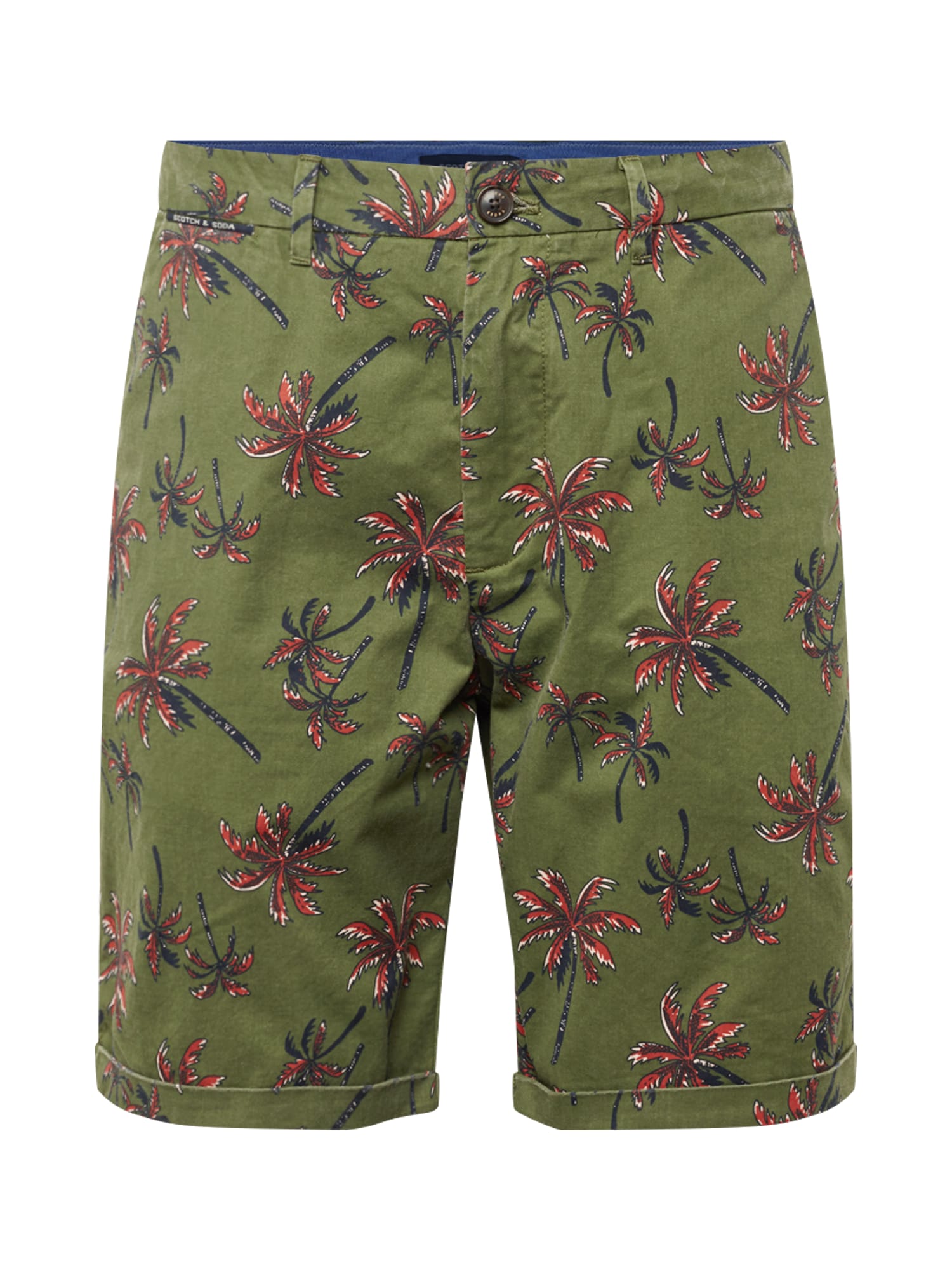 SCOTCH & SODA Shorts oliv / rot