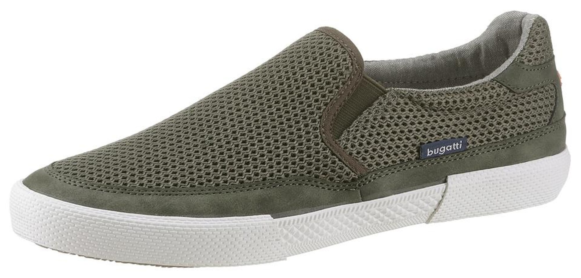 Bugatti Slip-On ''''Polar'''' khaki / weiß