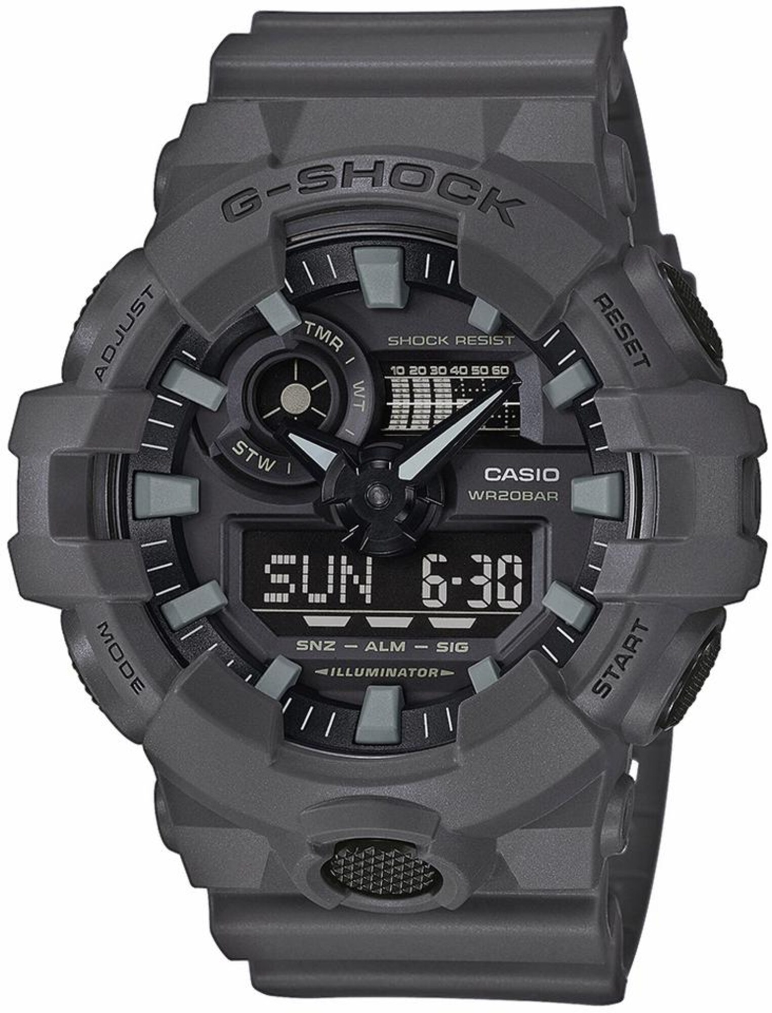 CASIO ''''G-Shock'''' Chronograph ''''GA-700UC-8AER'''' basaltgrau