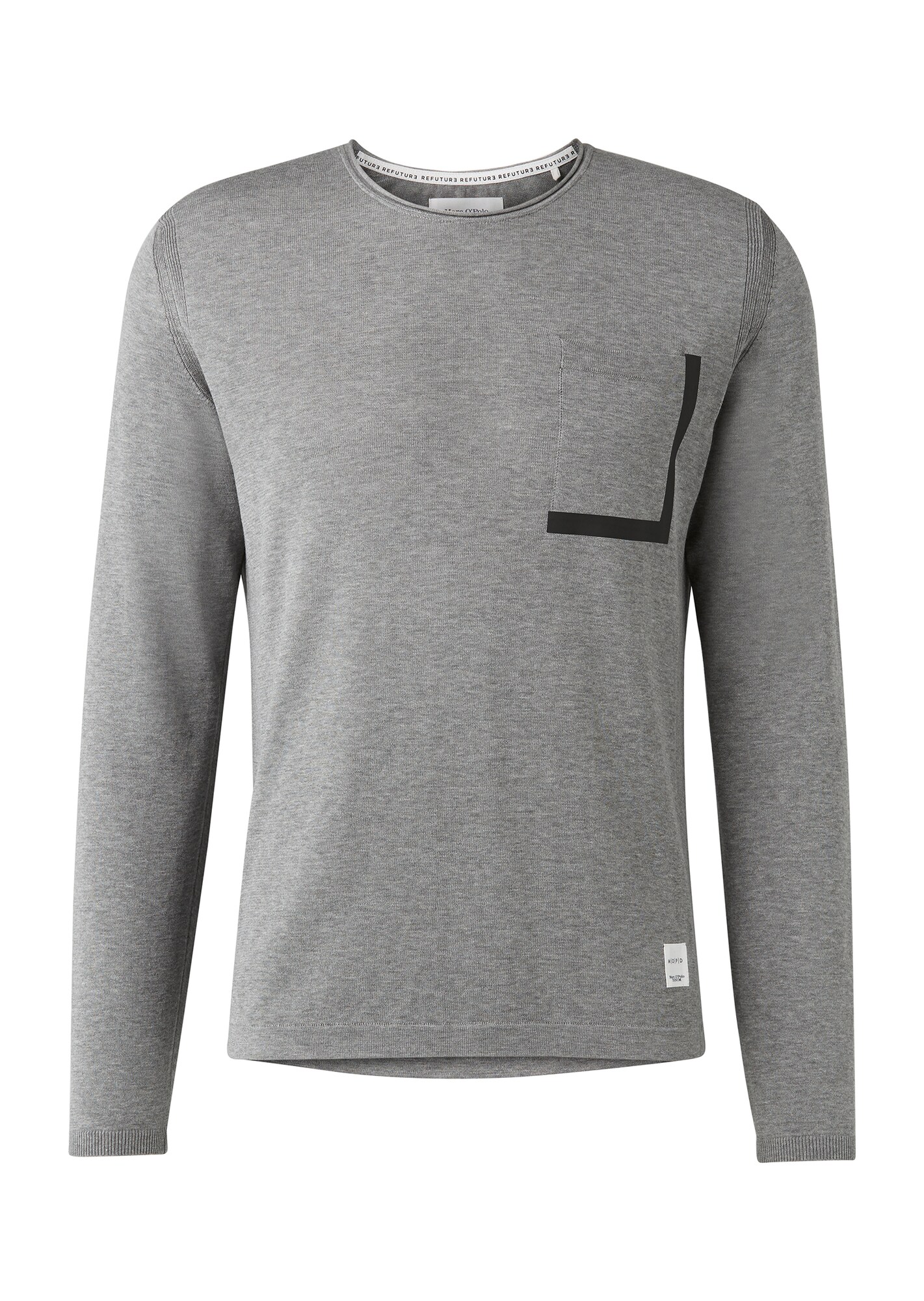 Marc OPolo DENIM Strickpullover graumeliert / schwarz