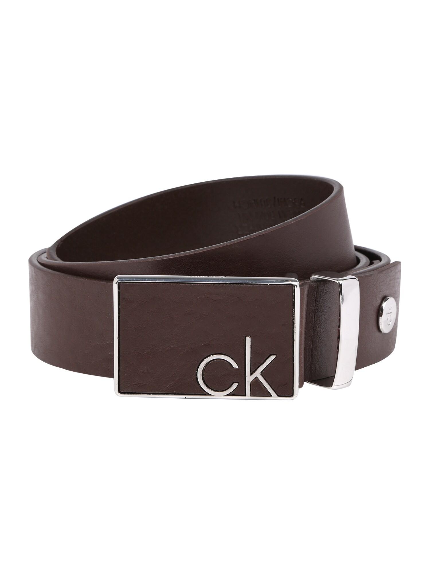 Calvin Klein Gürtel 3.5CM ADJ COVERED PLAQUE BELT braun