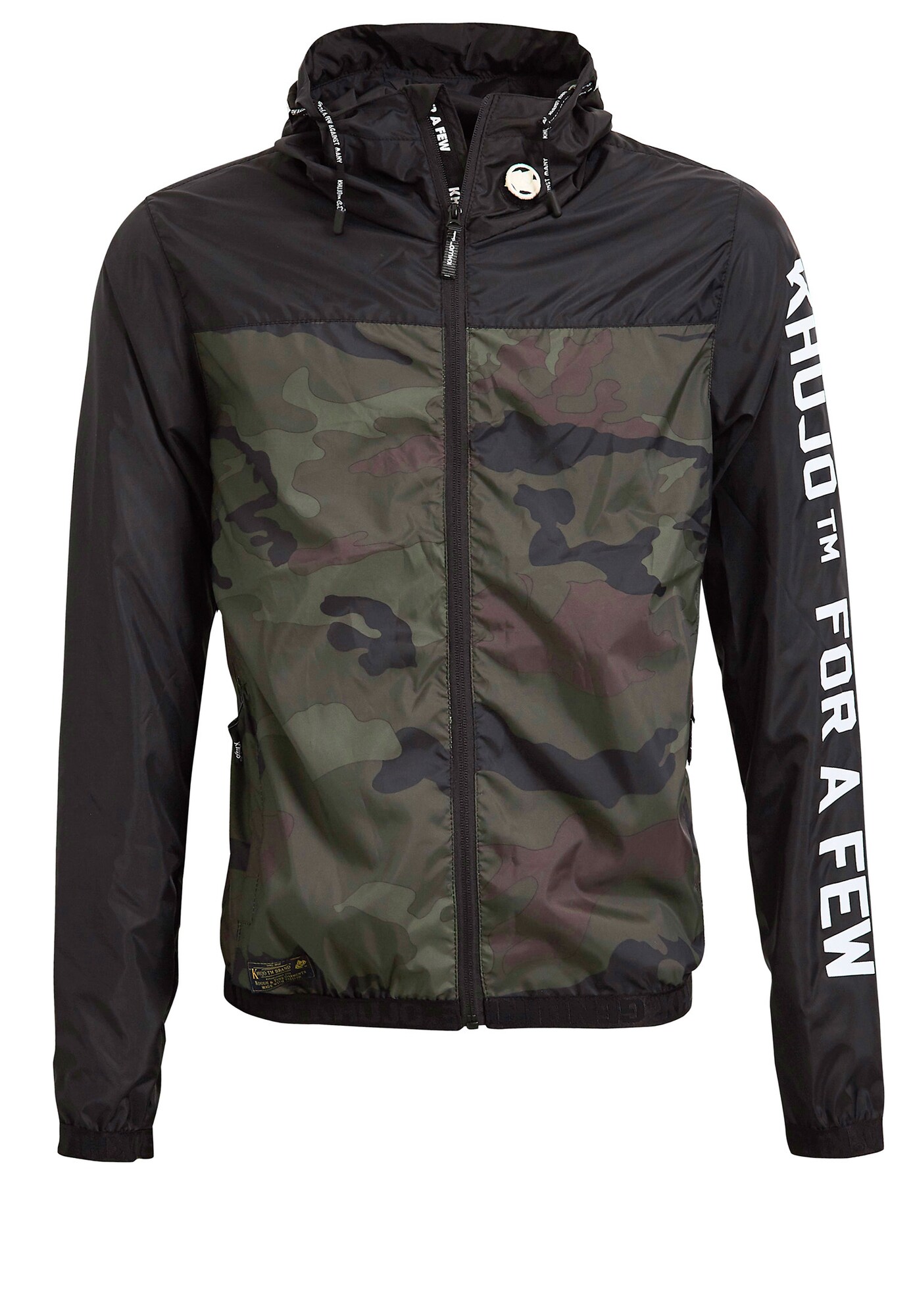 Khujo Jacke DELIAN khaki / schwarz