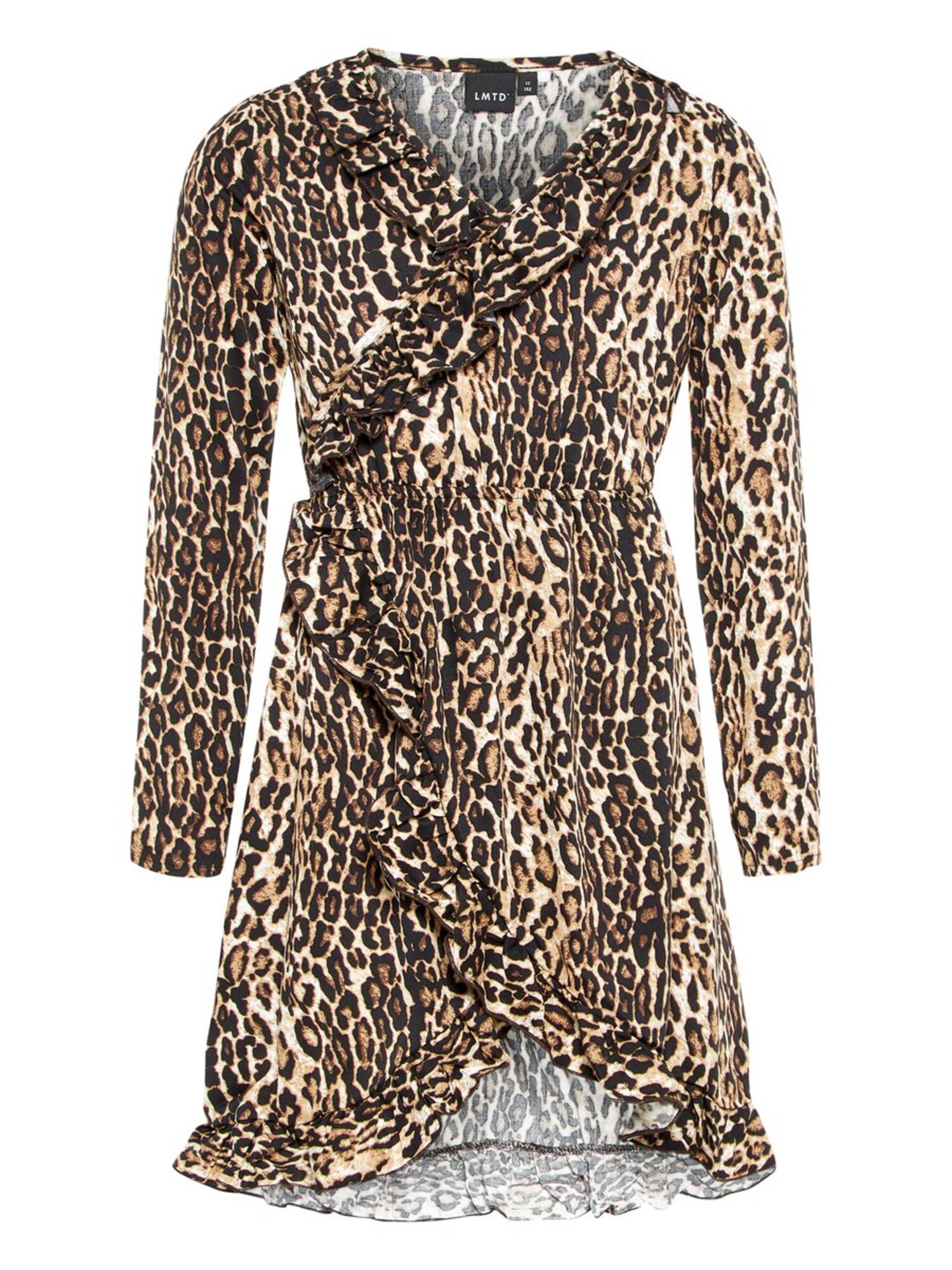 Name it Meisjes Jurk beige / bruin / zwart