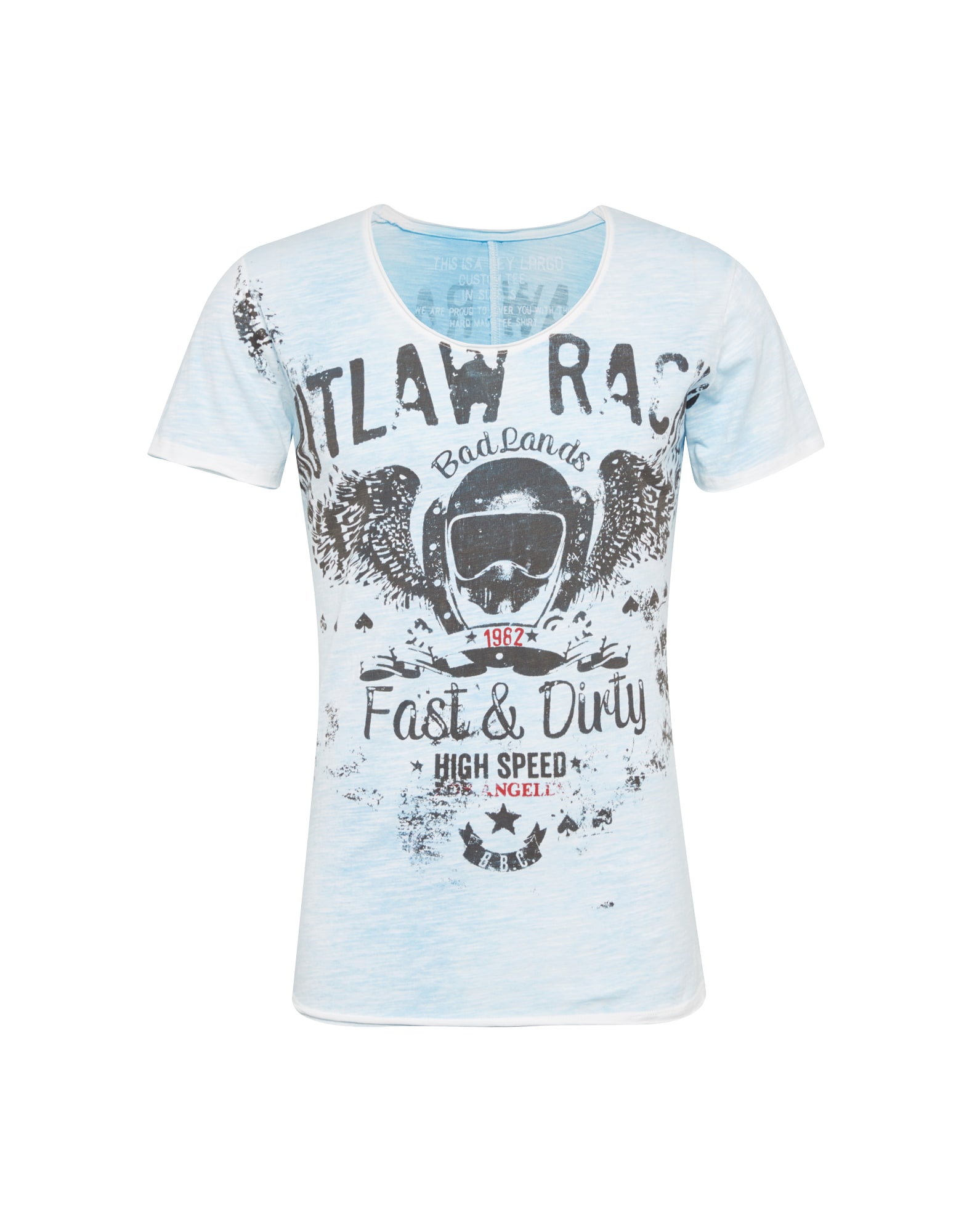 Key Largo T-Shirt ''''MT OUTLAWS round'''' hellblau