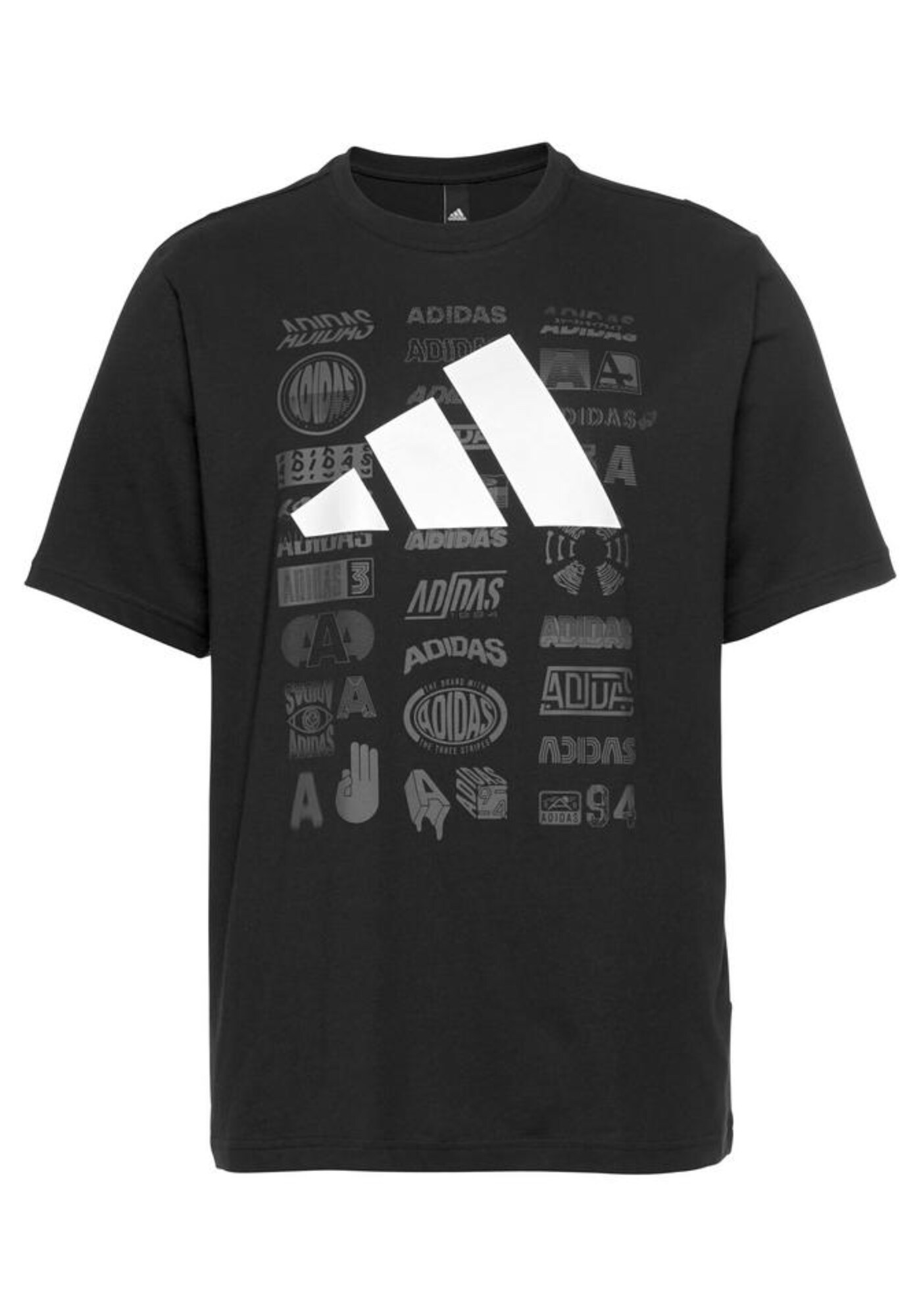 ADIDAS PERFORMANCE T-Shirt schwarz / weiß