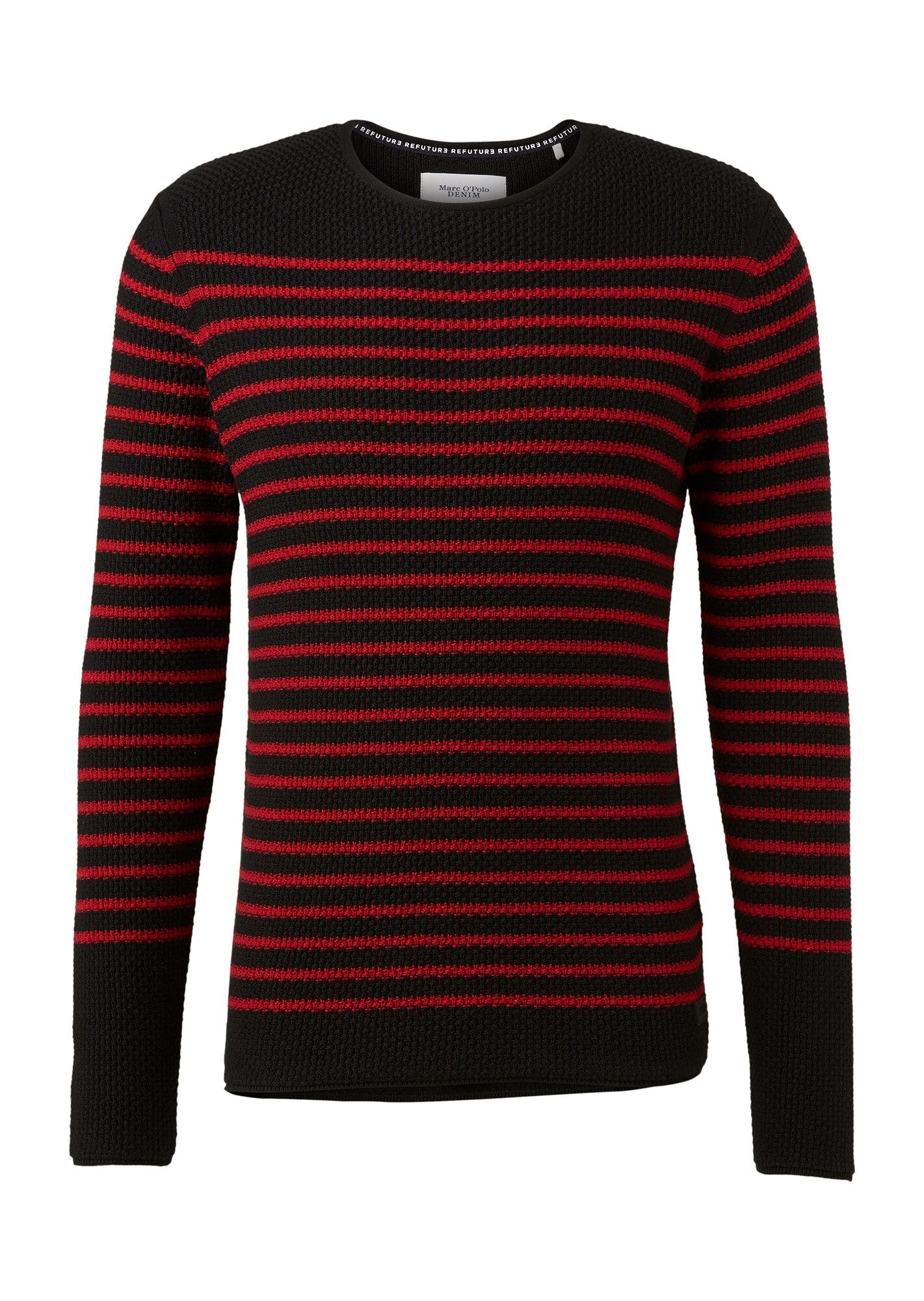 Marc OPolo DENIM Strickpullover rot / schwarz