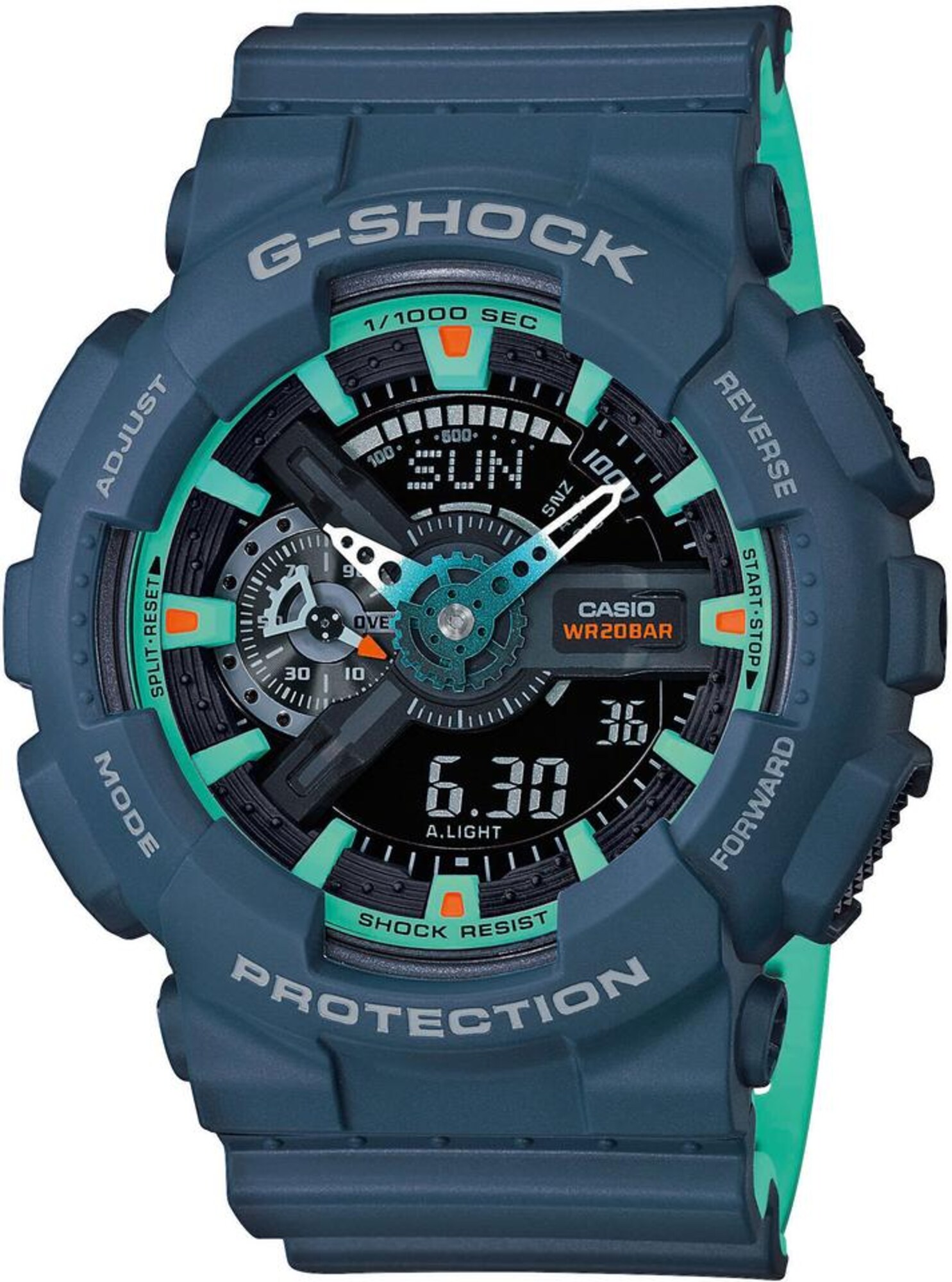 CASIO Chronograph ''''GA-110CC-2AER'''' türkis / petrol