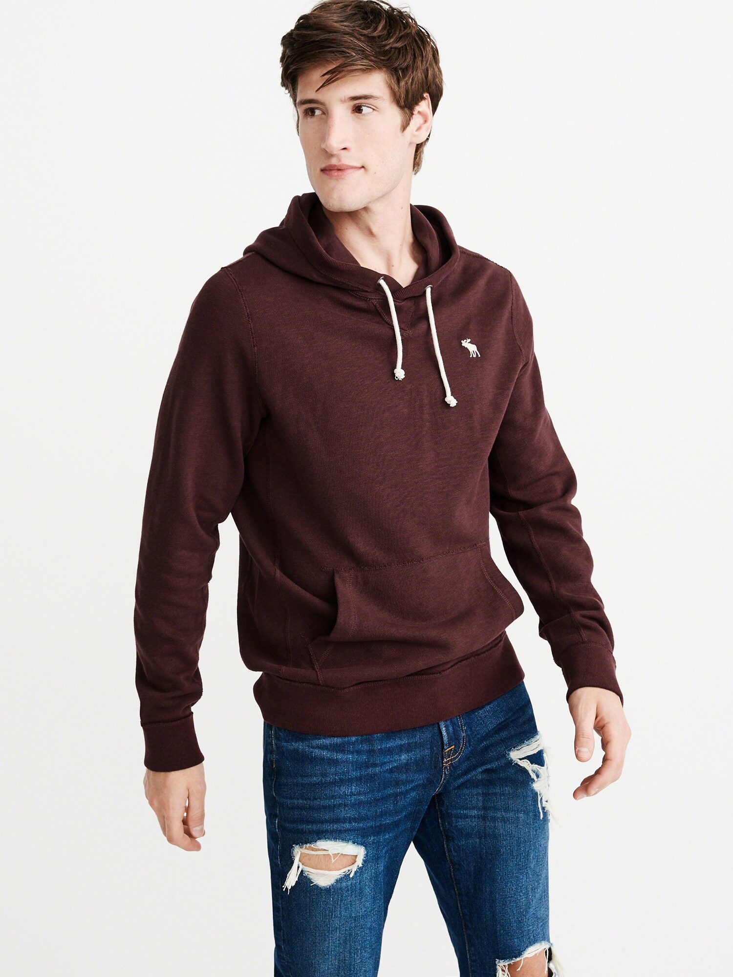 Abercrombie & Fitch Sweatshirt burgunder