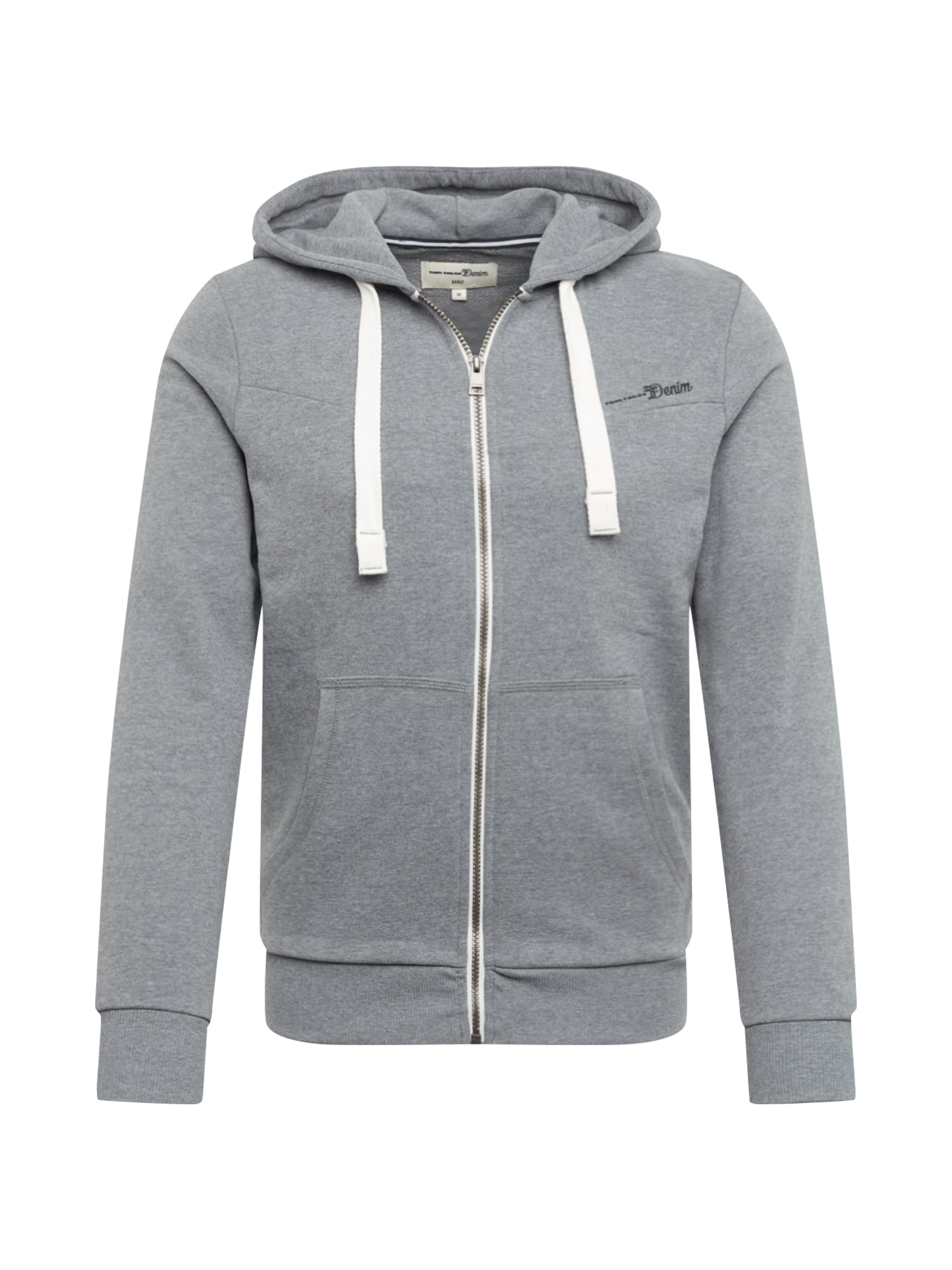 TOM TAILOR DENIM Sweatjacke grau