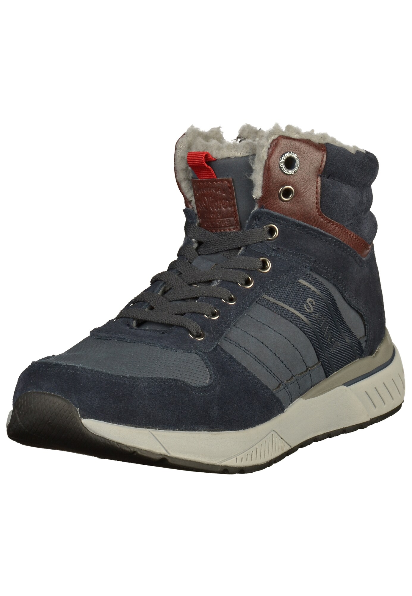 S.Oliver Sneaker nachtblau / braun