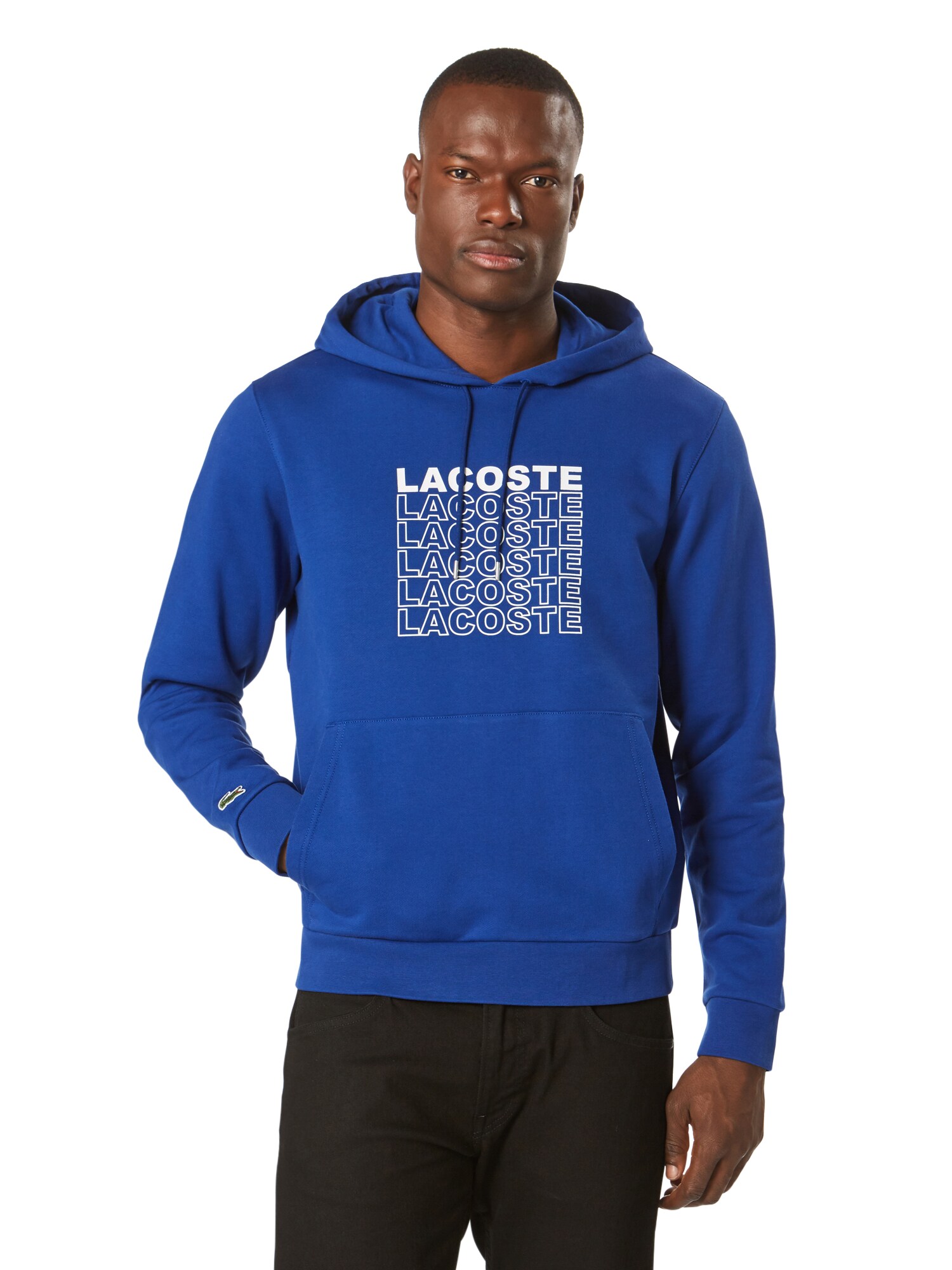 LACOSTE Sweatshirt royalblau / weiß