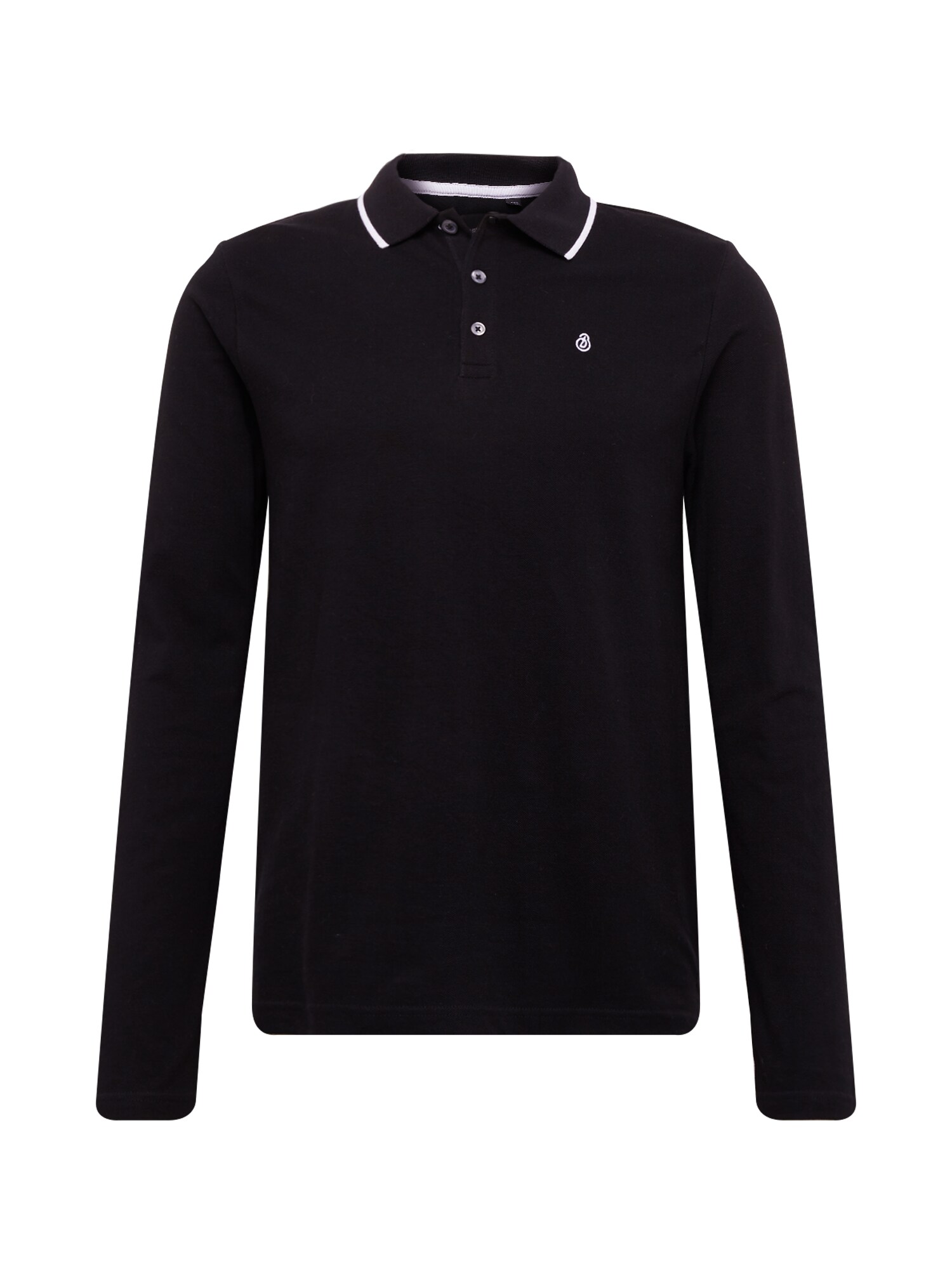 BURTON MENSWEAR LONDON Poloshirt ''''ls pop col'''' schwarz