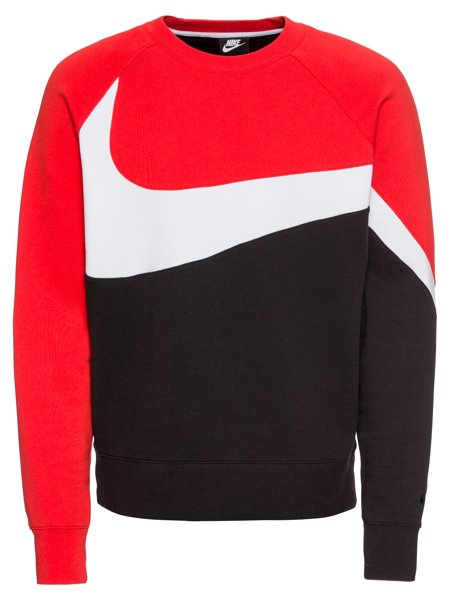 Nike Sportswear Pullover rot / schwarz / weiß