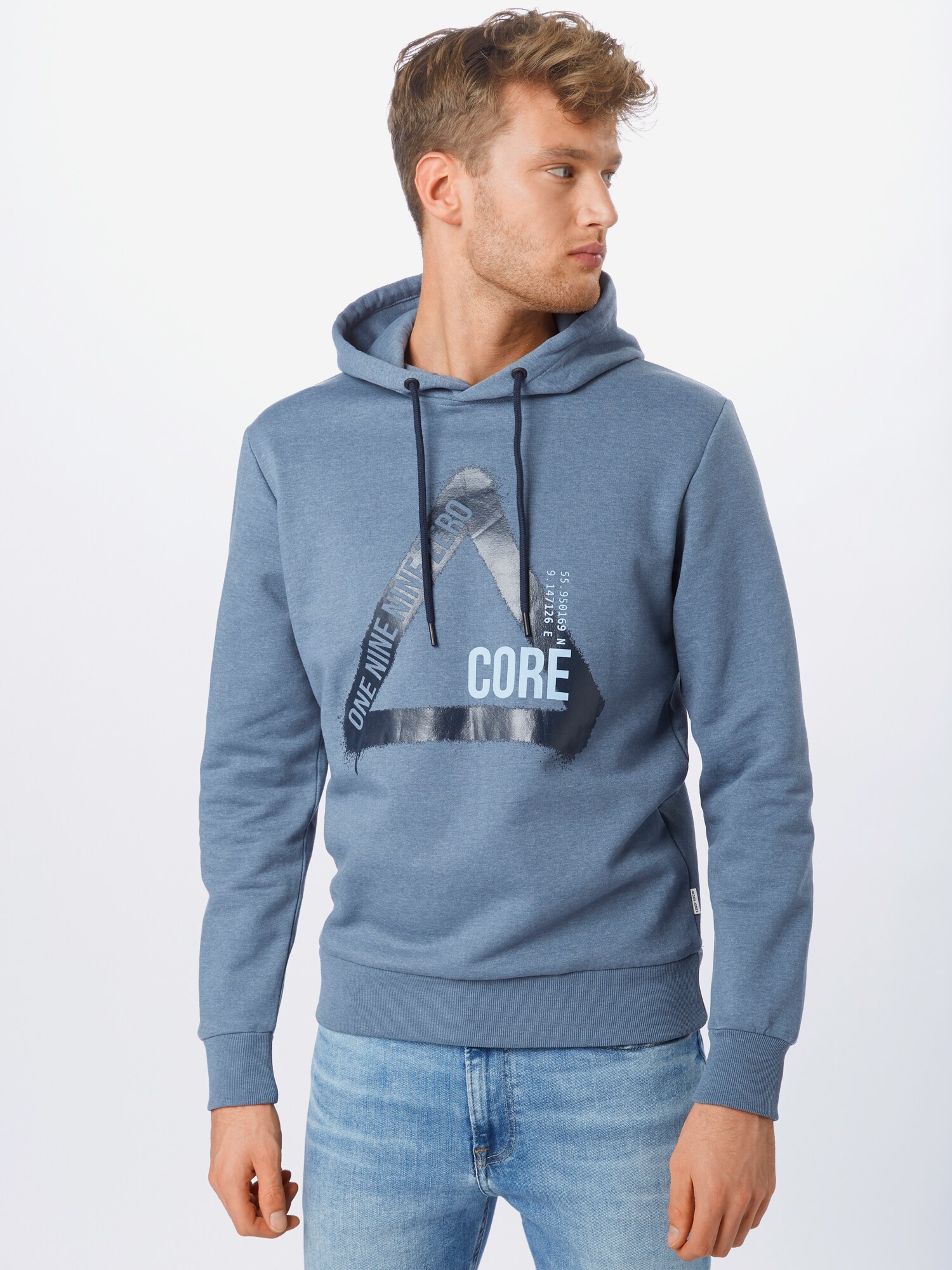 JACK & JONES Sweatshirt ''''JCOGLEN'''' rauchblau