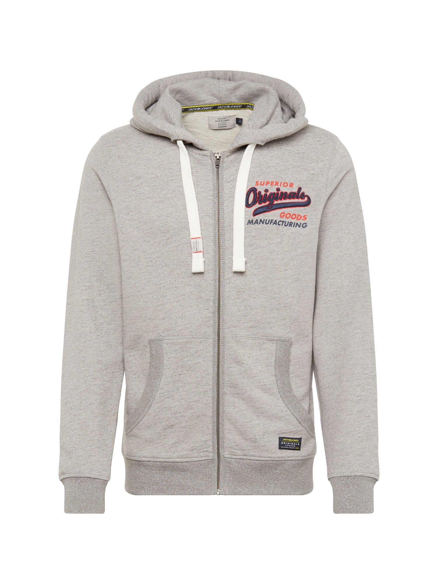 JACK & JONES Sweatjacke ''''Jorvarcity'''' hellgrau