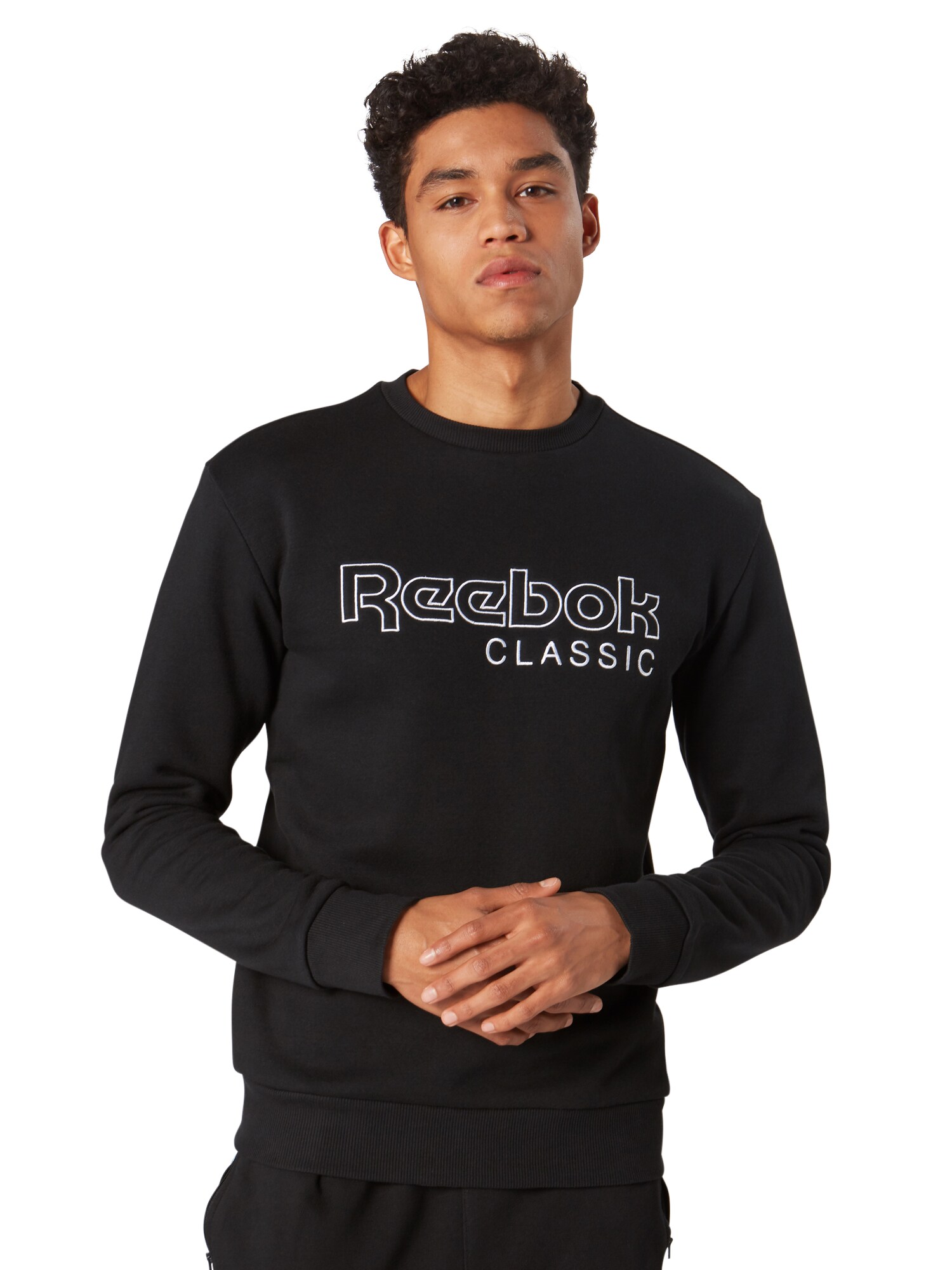 Reebok Classic Sweatshirt schwarz / weiß