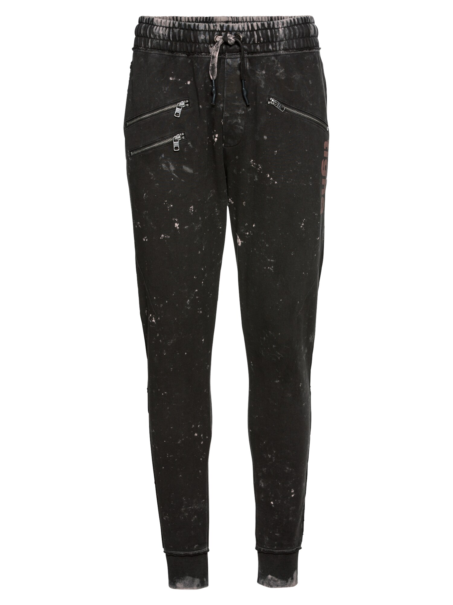 Tigha Jogginghose Bole orange / schwarz