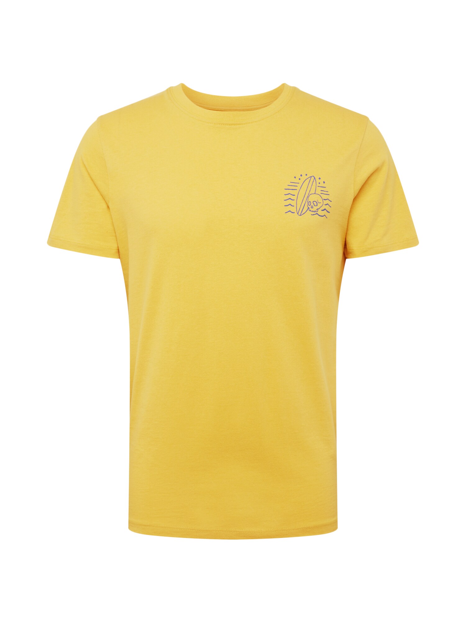 JACK & JONES Shirt ''''JORMALIBUCLUB TEE SS CREW NECK'''' gelb