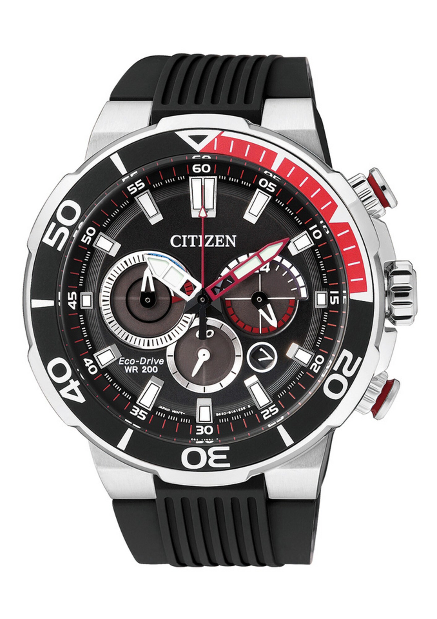 CITIZEN Chronograph, CA4250-03E schwarz / silber