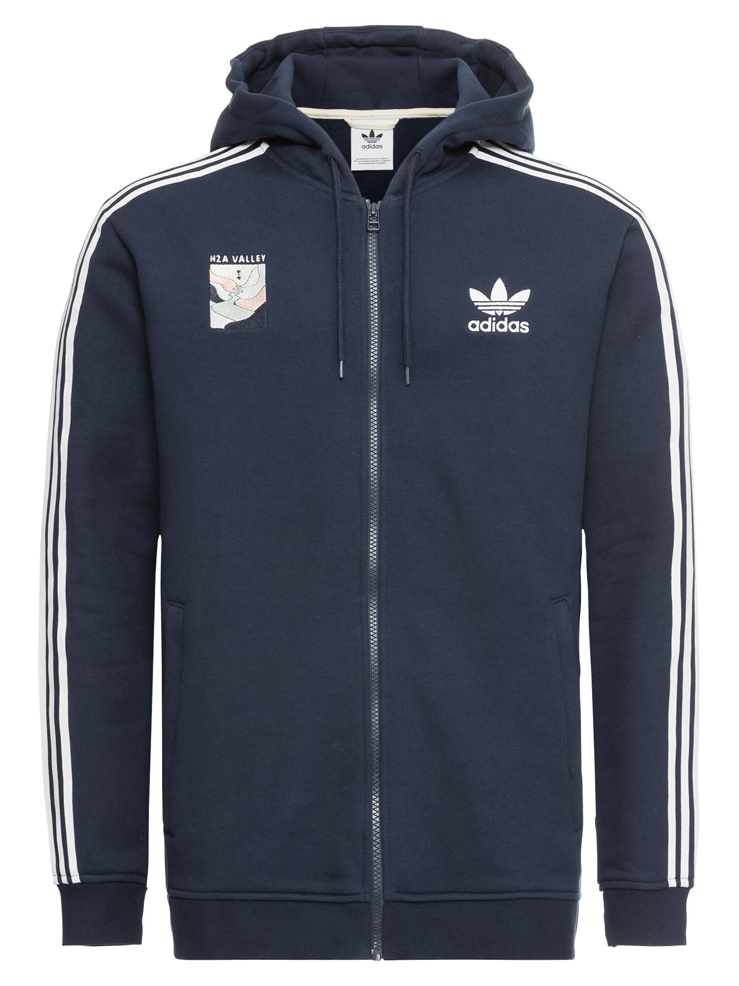 ADIDAS ORIGINALS Sweatjacke FULL ZIP HOODY dunkelblau