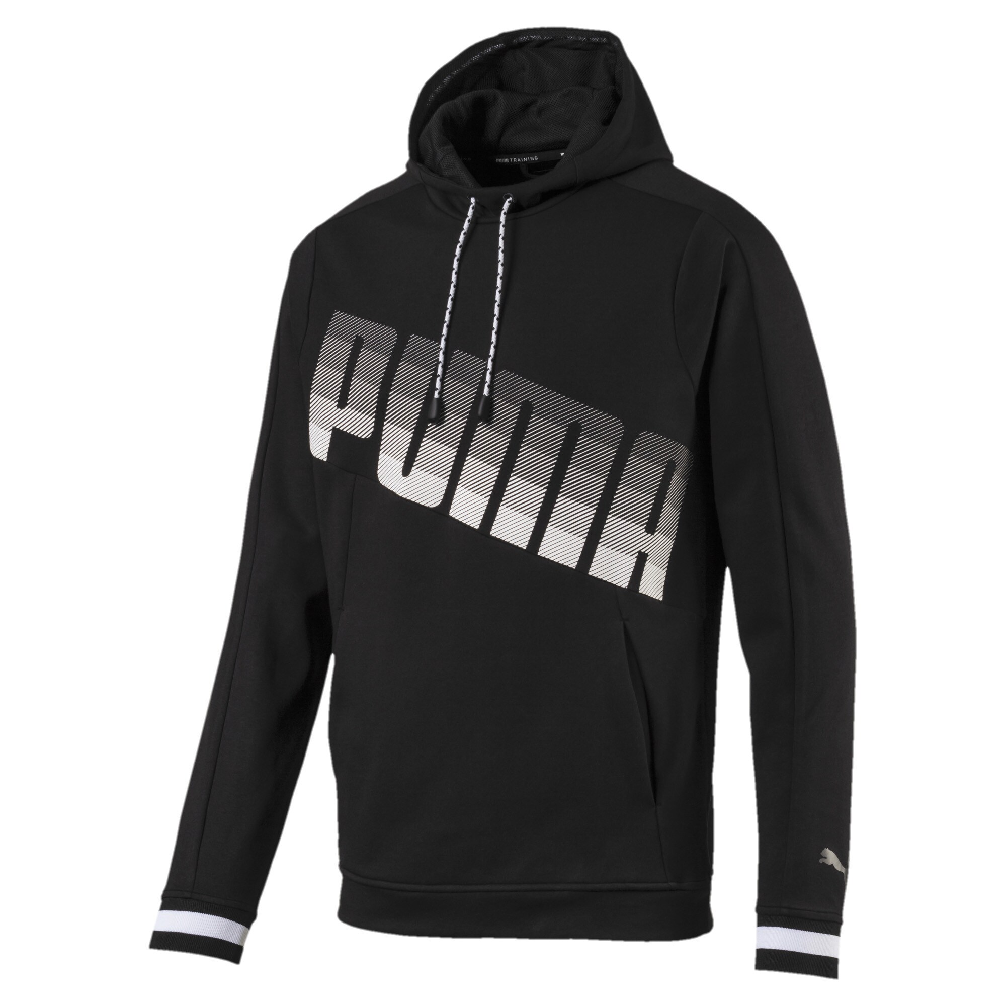 PUMA Hoodie ''''Collective'''' graumeliert / schwarz / weiß