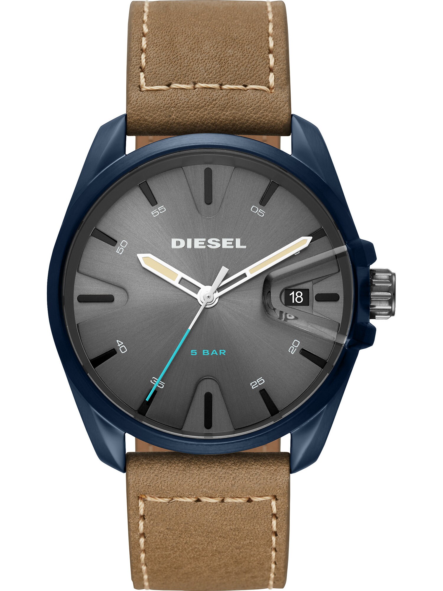DIESEL Uhr blau / braun