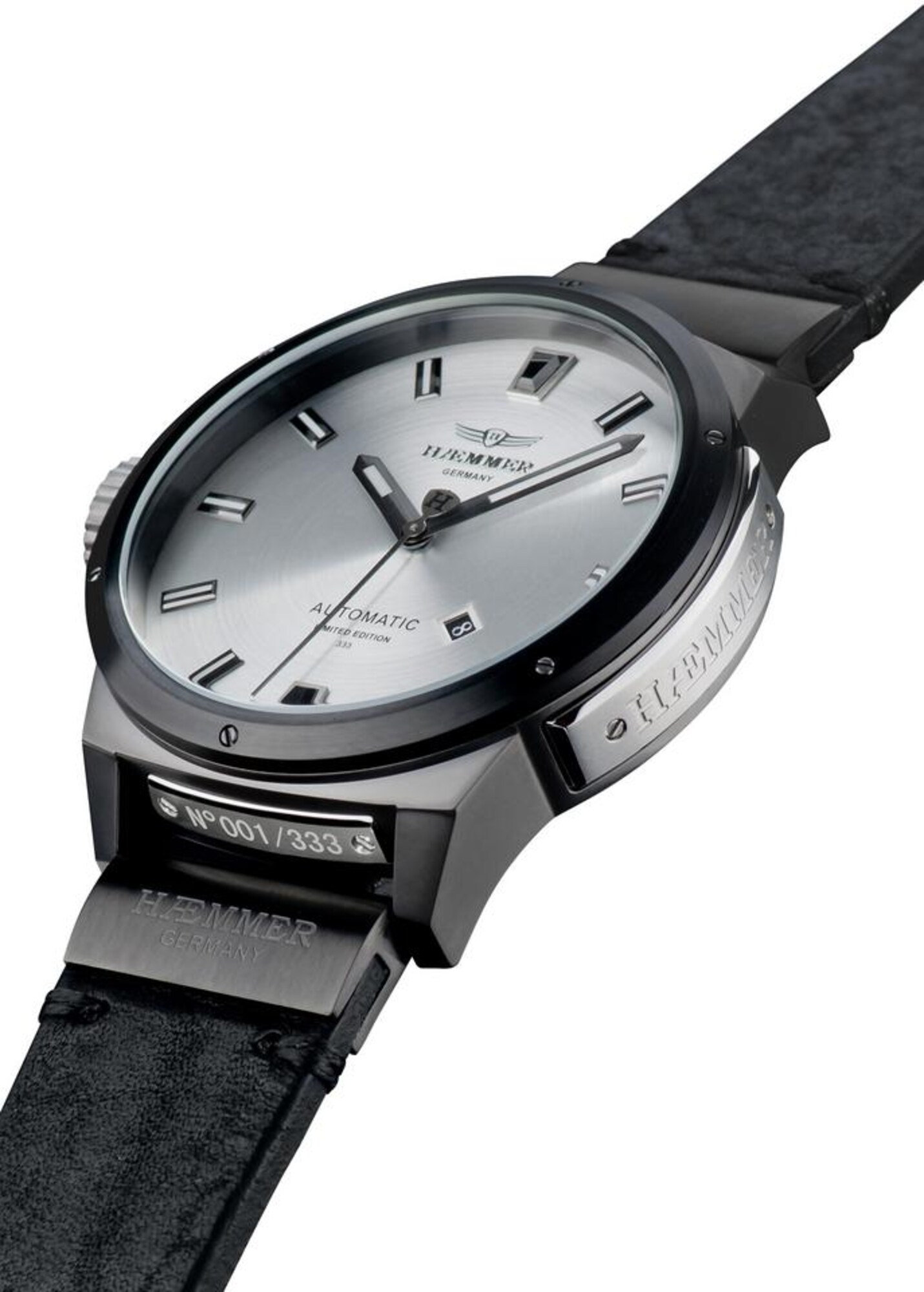 HAEMMER Automatikuhr ACE, HE-03 anthrazit / schwarz