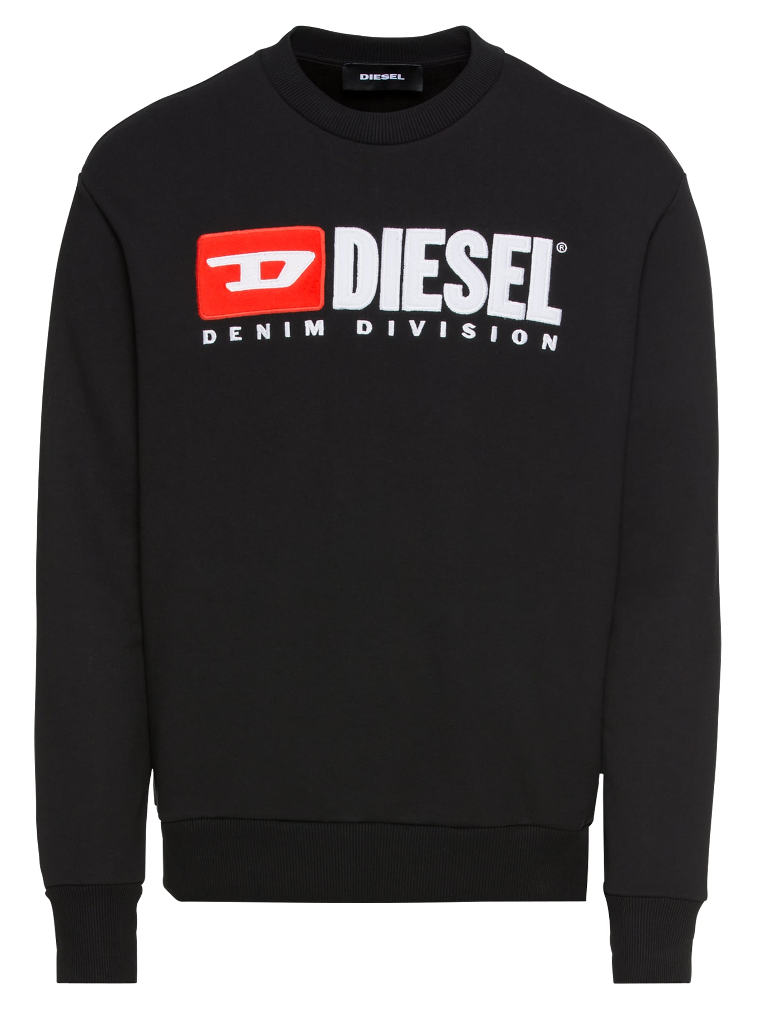 DIESEL Sweatshirt rot / schwarz / weiß