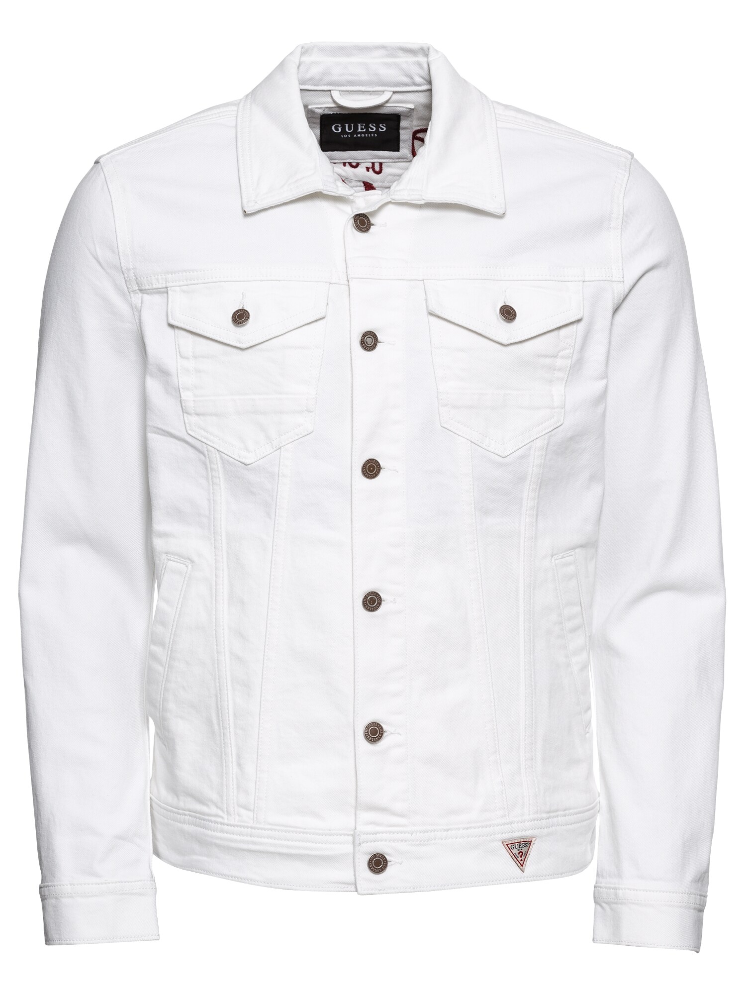 GUESS Jacke feuerrot / white denim